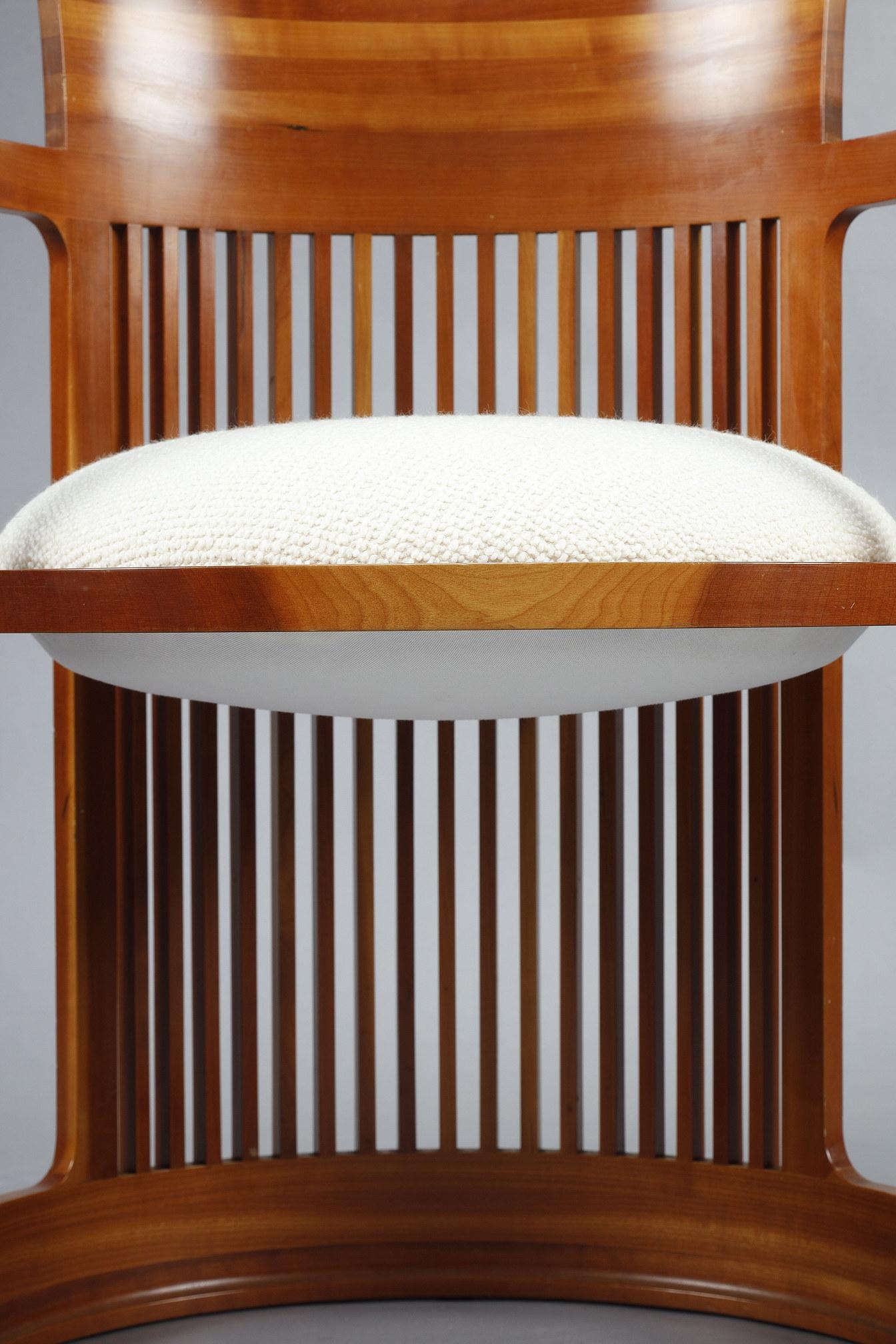 Six « chaises Barrel » de Frank Lloyd Wright, édition Cassina 11