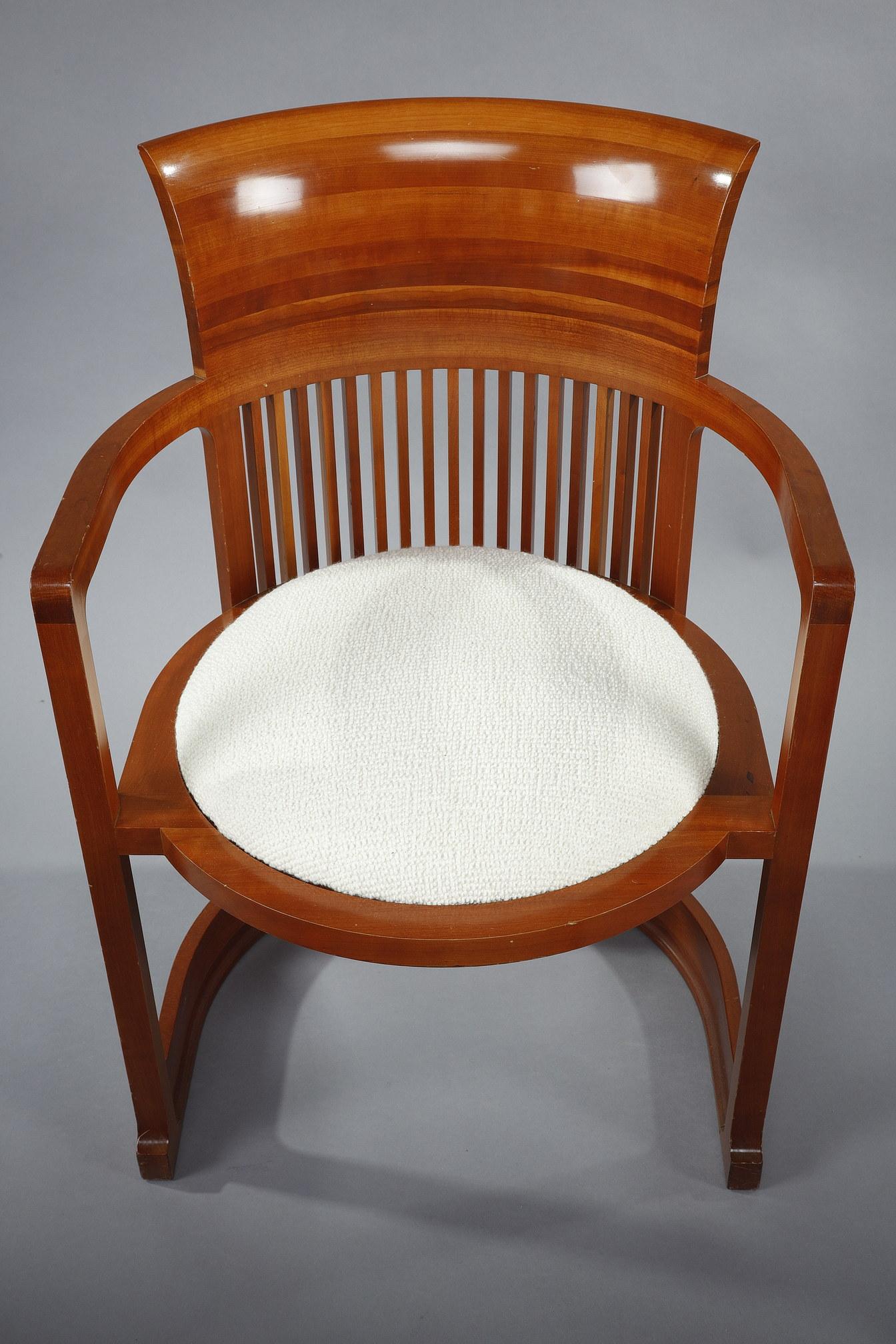 Six « chaises Barrel » de Frank Lloyd Wright, édition Cassina 12