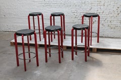 Six Barstools by Kembo, 1980s, Holland