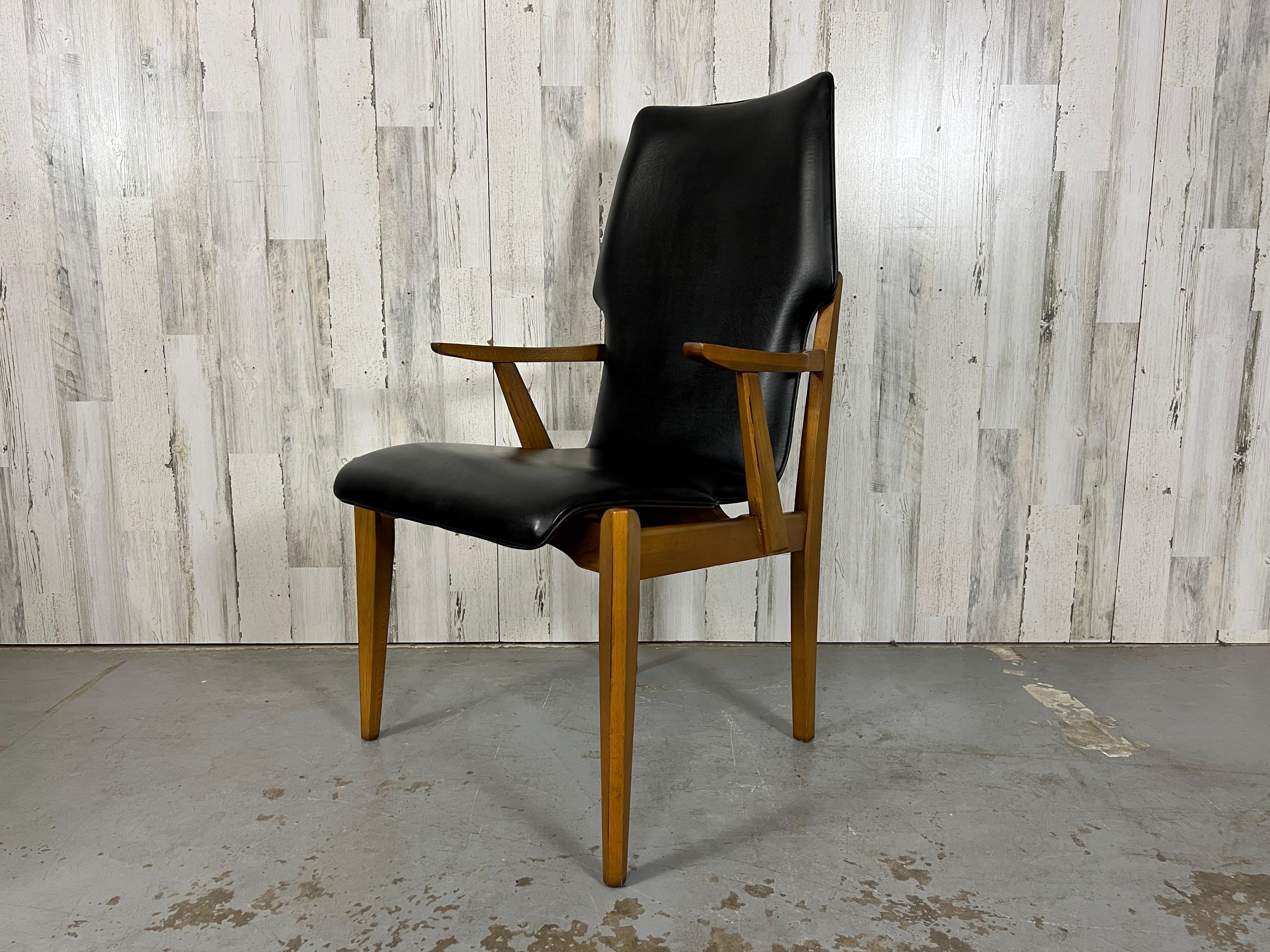 Six Bentwood Walnut Dining Chairs  For Sale 11