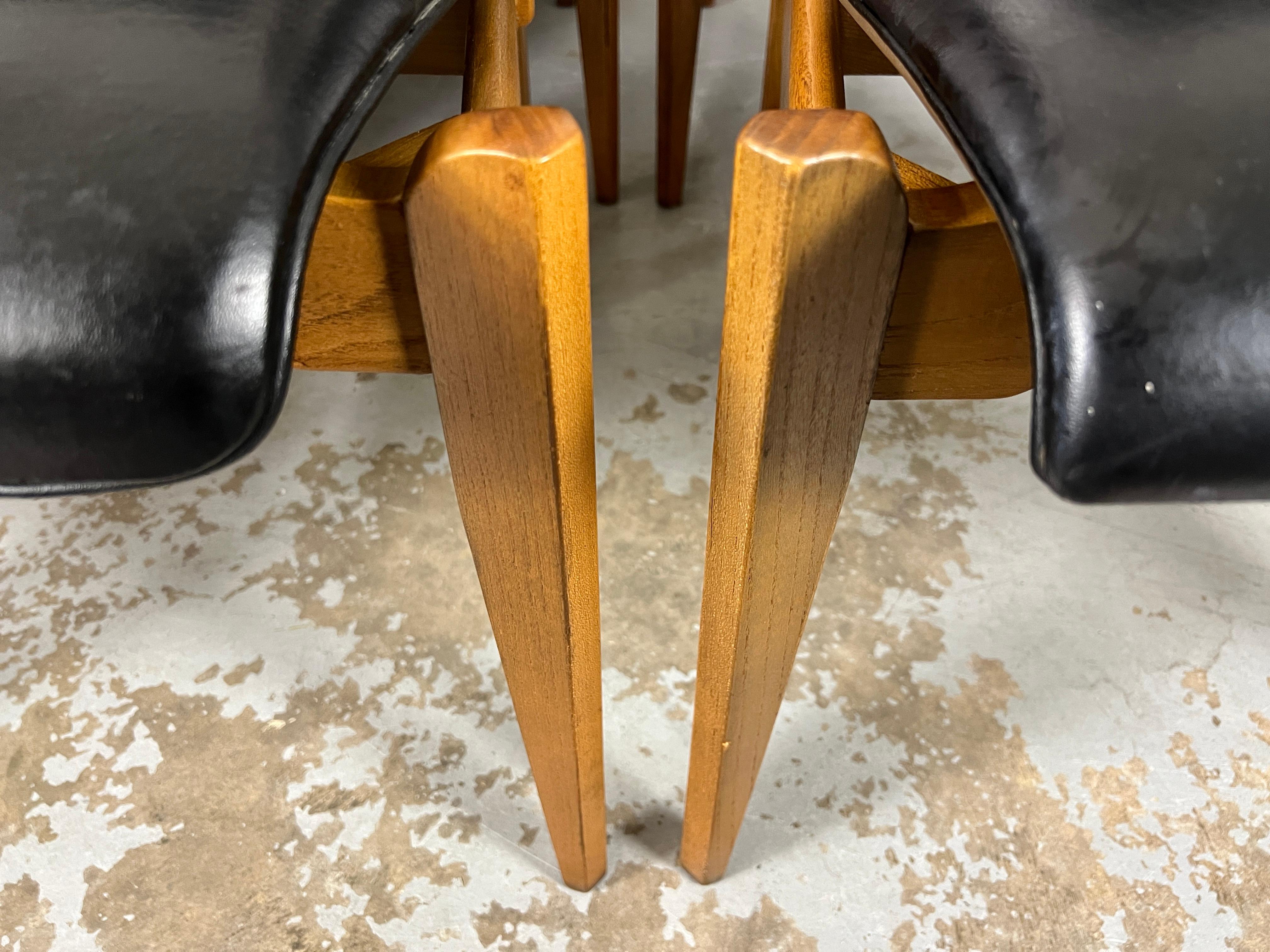 Six Bentwood Walnut Dining Chairs  For Sale 1