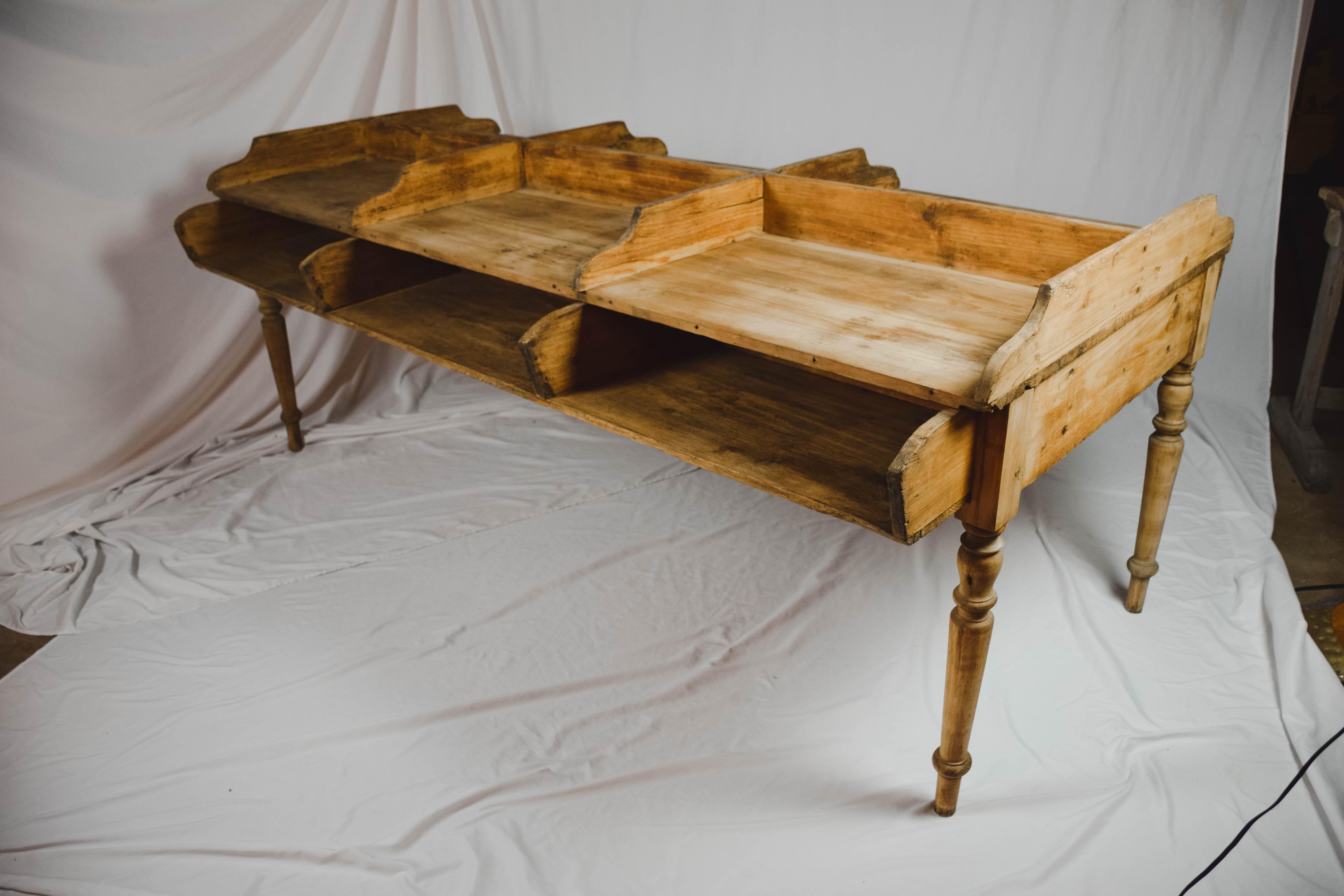 Six Bin German Cigar Rolling Factory Table For Sale at 1stDibs cigar rolling table for sale