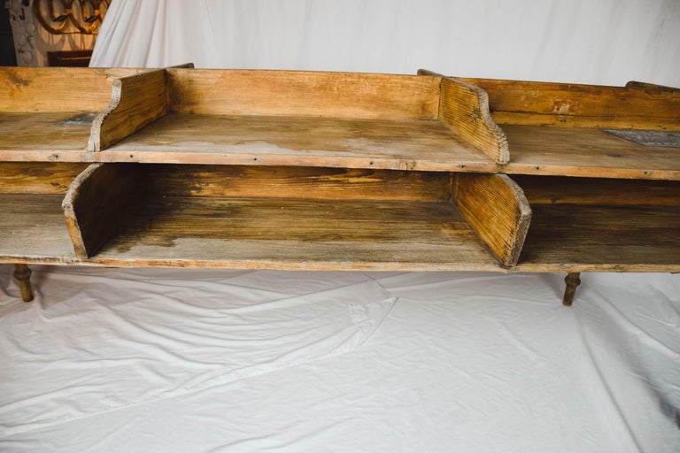 Six Bin German Cigar Rolling Factory Table For Sale at 1stDibs