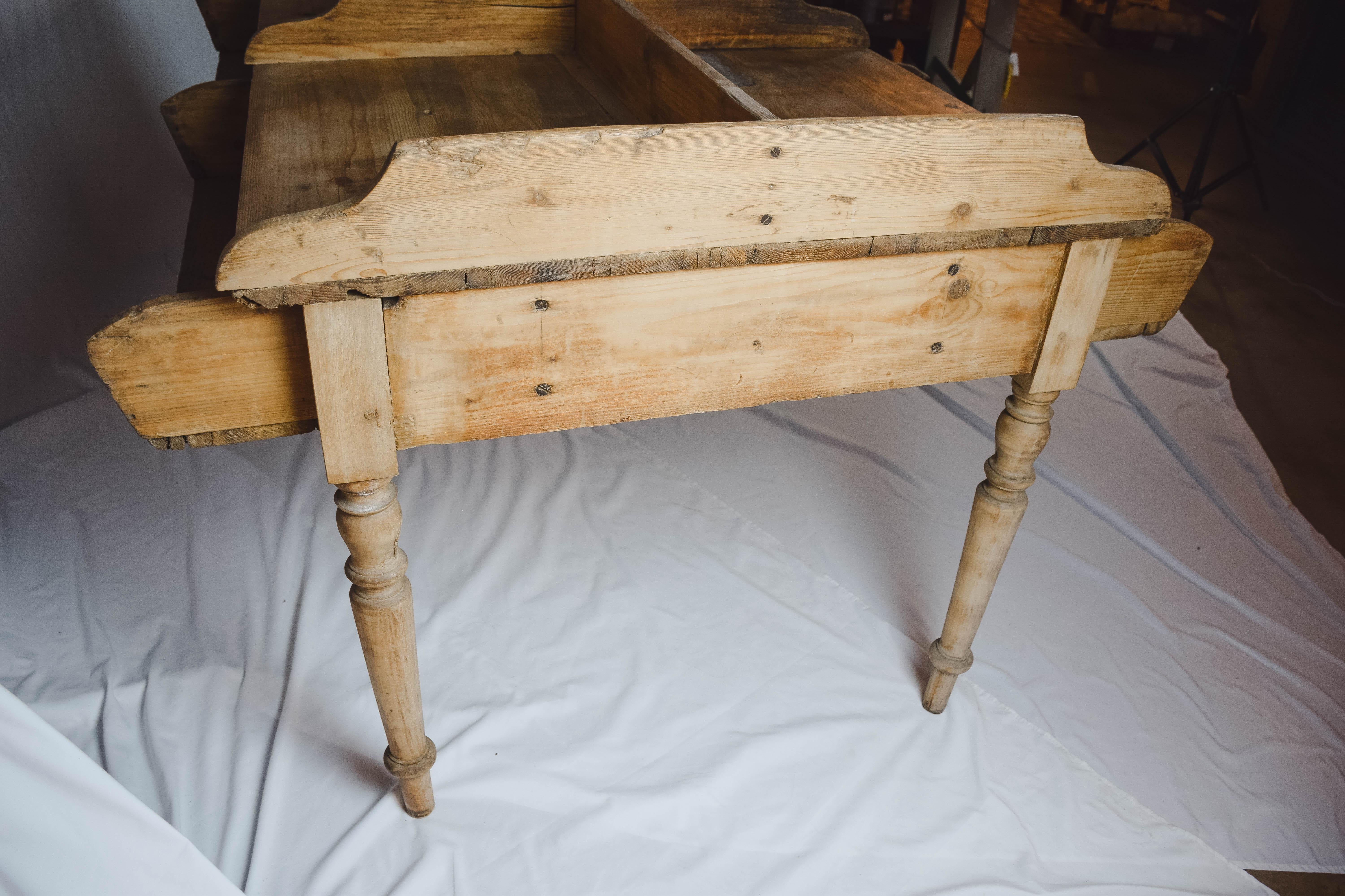 Wood Six Bin German Cigar Rolling Factory Table