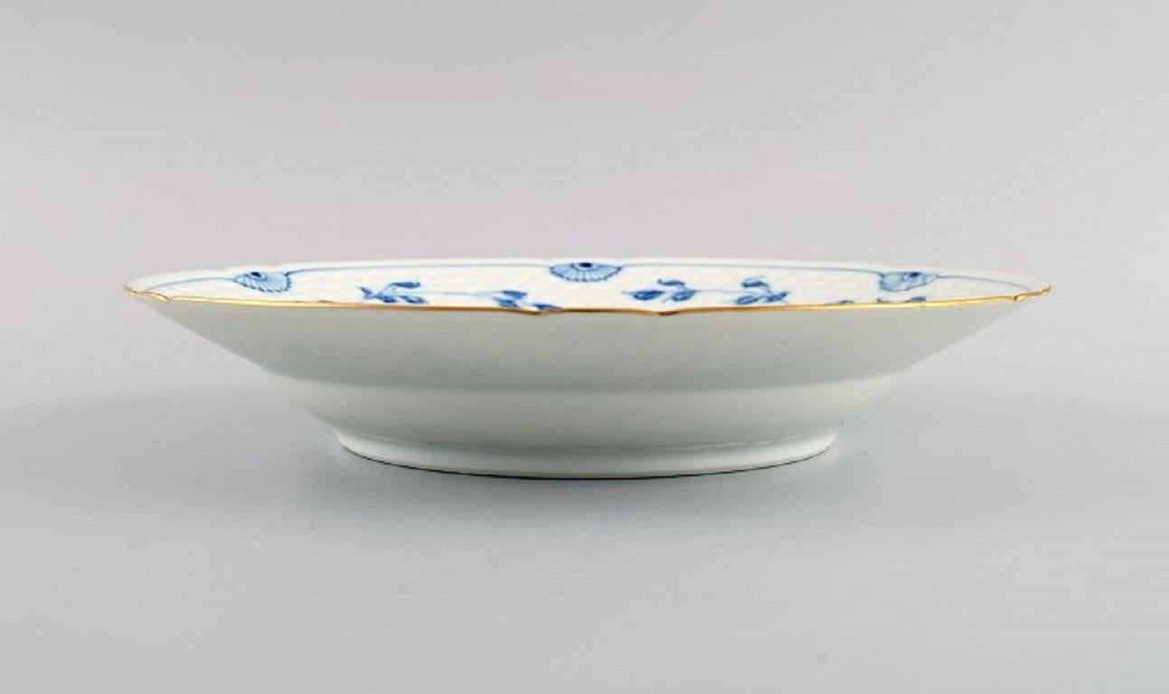 20th Century Six Bing & Grøndahl Butterfly Deep Plates in Hand-Painted Porcelain For Sale