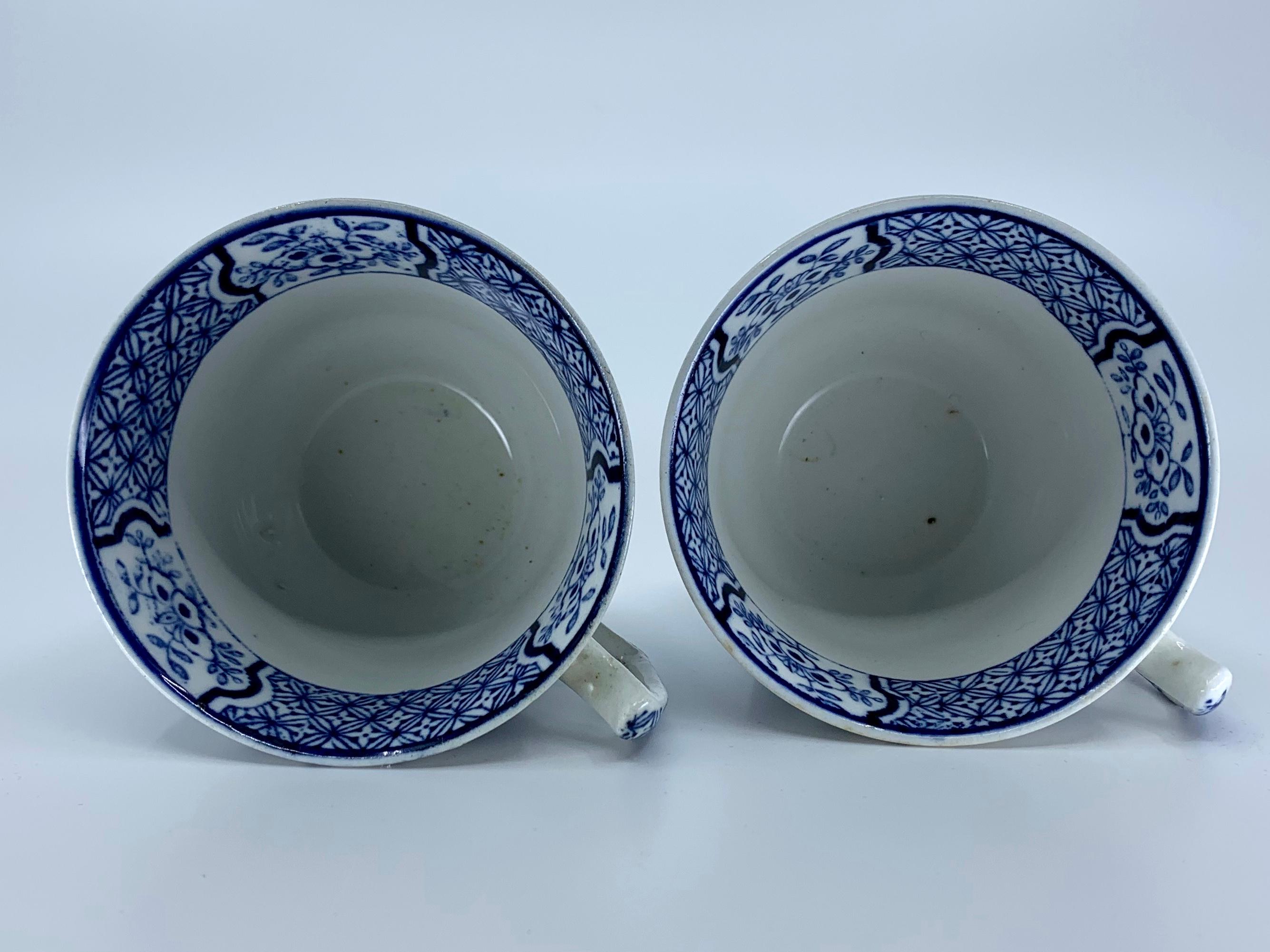 Six Blue and White Espresso Cups 2