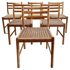 Six Børge Mogensen dining chairs BM87