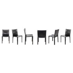 Vintage Six CAB 412 Chairs by Mario Bellini for Cassina, Italy 1977