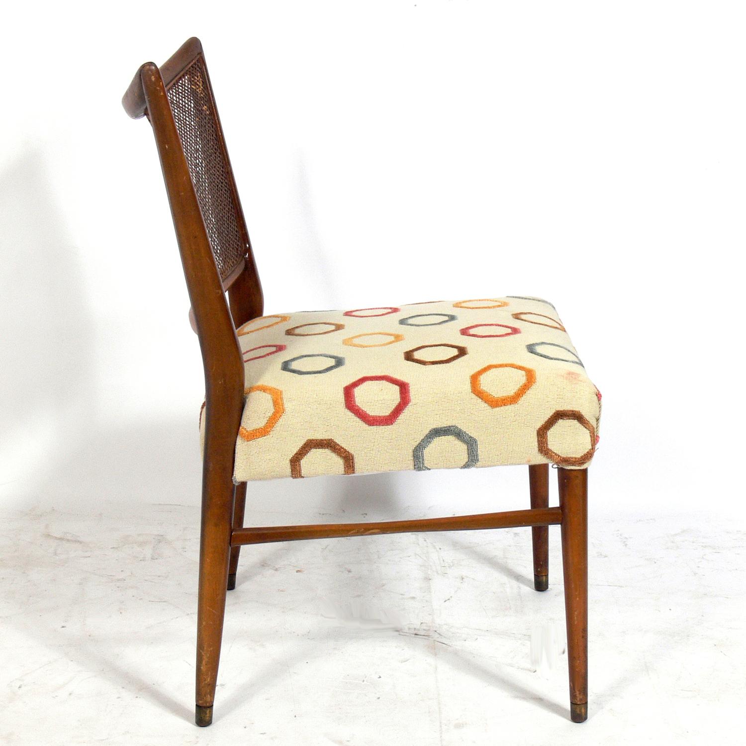 French Six Caned Back Dining Chairs