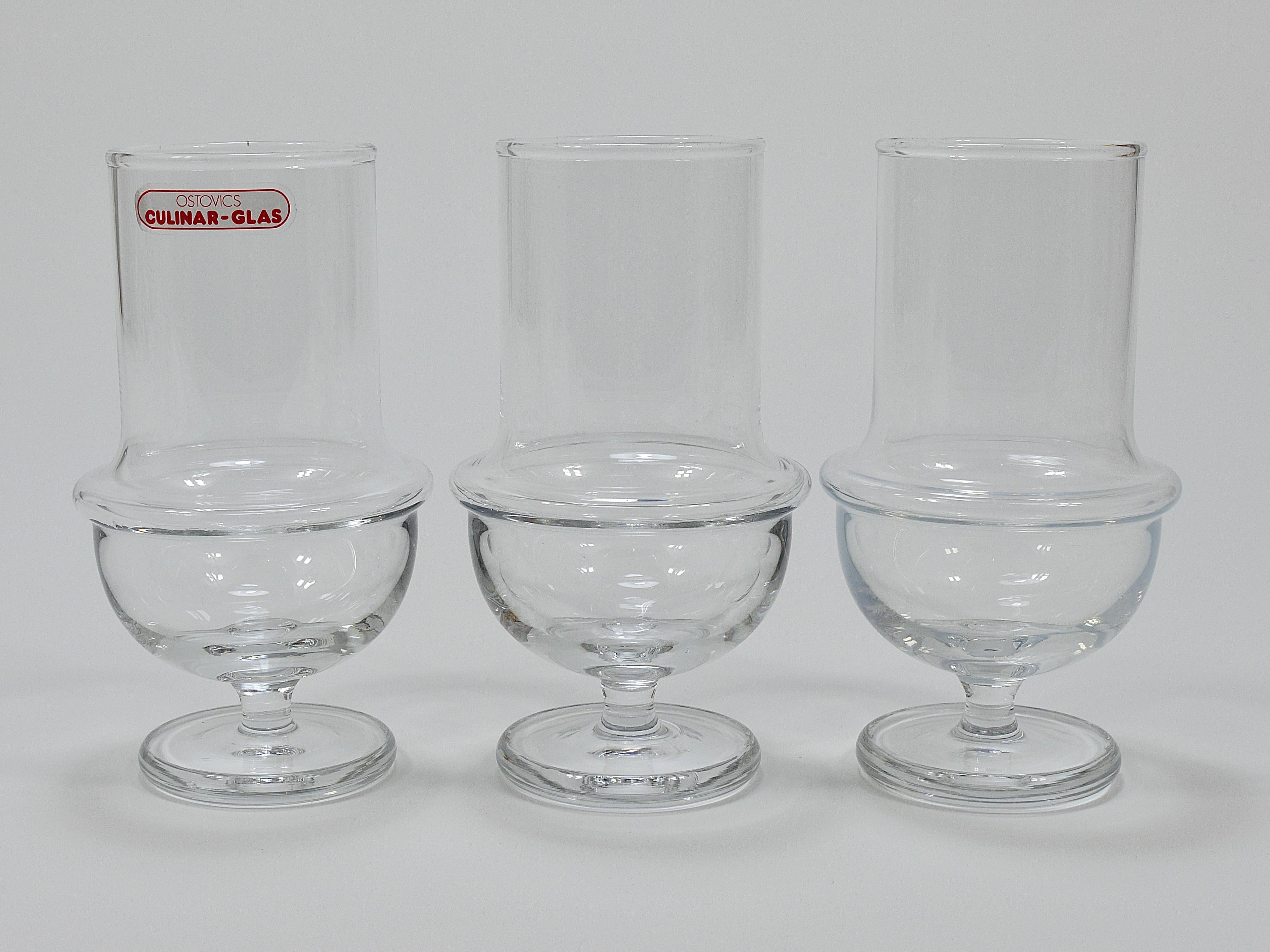 Six Carl Aubock Mid-Century Cocktail Glasses by Ostovics Culinar, Austria, 1970s In Good Condition For Sale In Vienna, AT