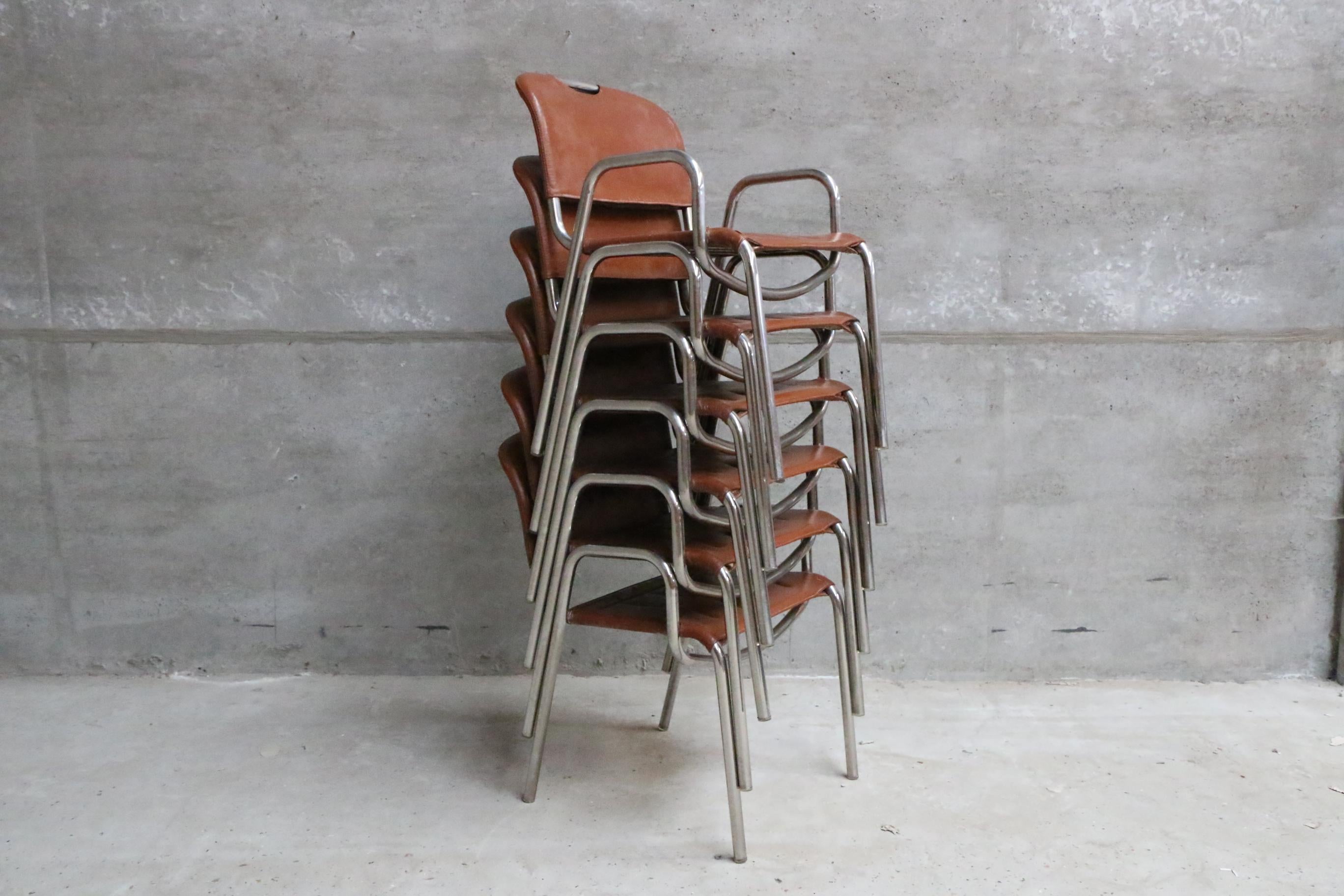 Six Castiglia Chairs by Zanotta, circa 1968 3