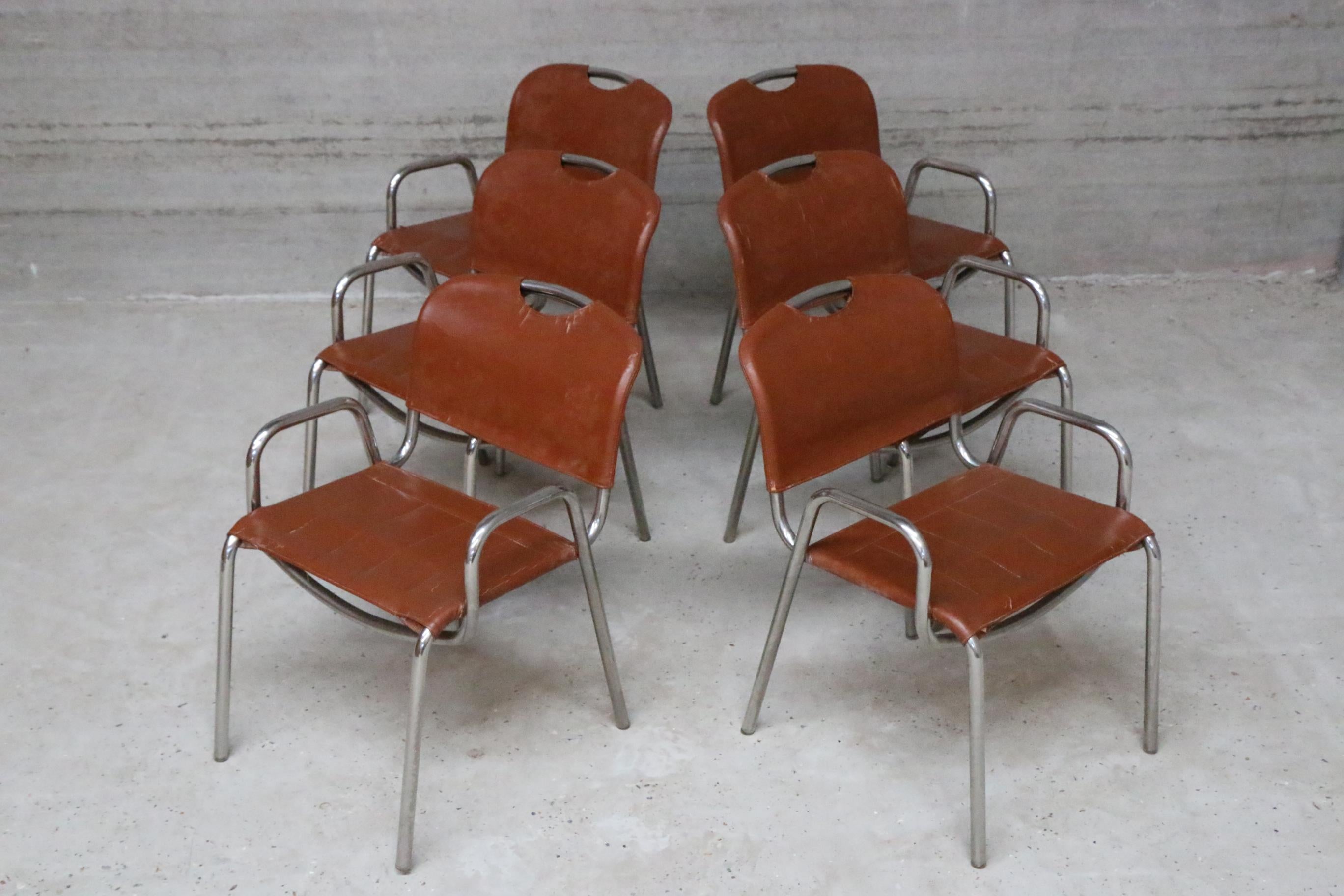 Six Castiglia Chairs by Zanotta, circa 1968 1