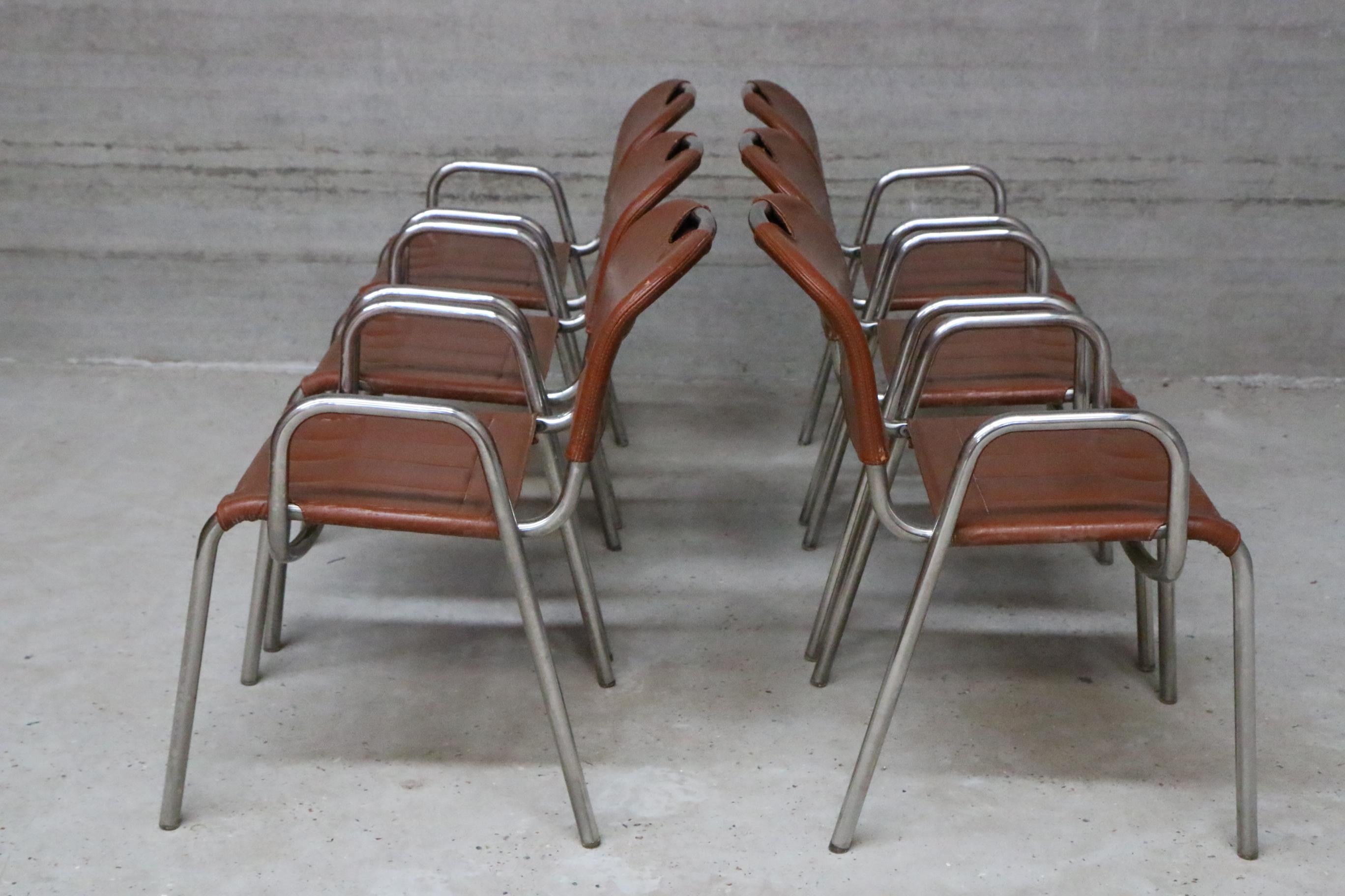 Six Castiglia Chairs by Zanotta, circa 1968 2