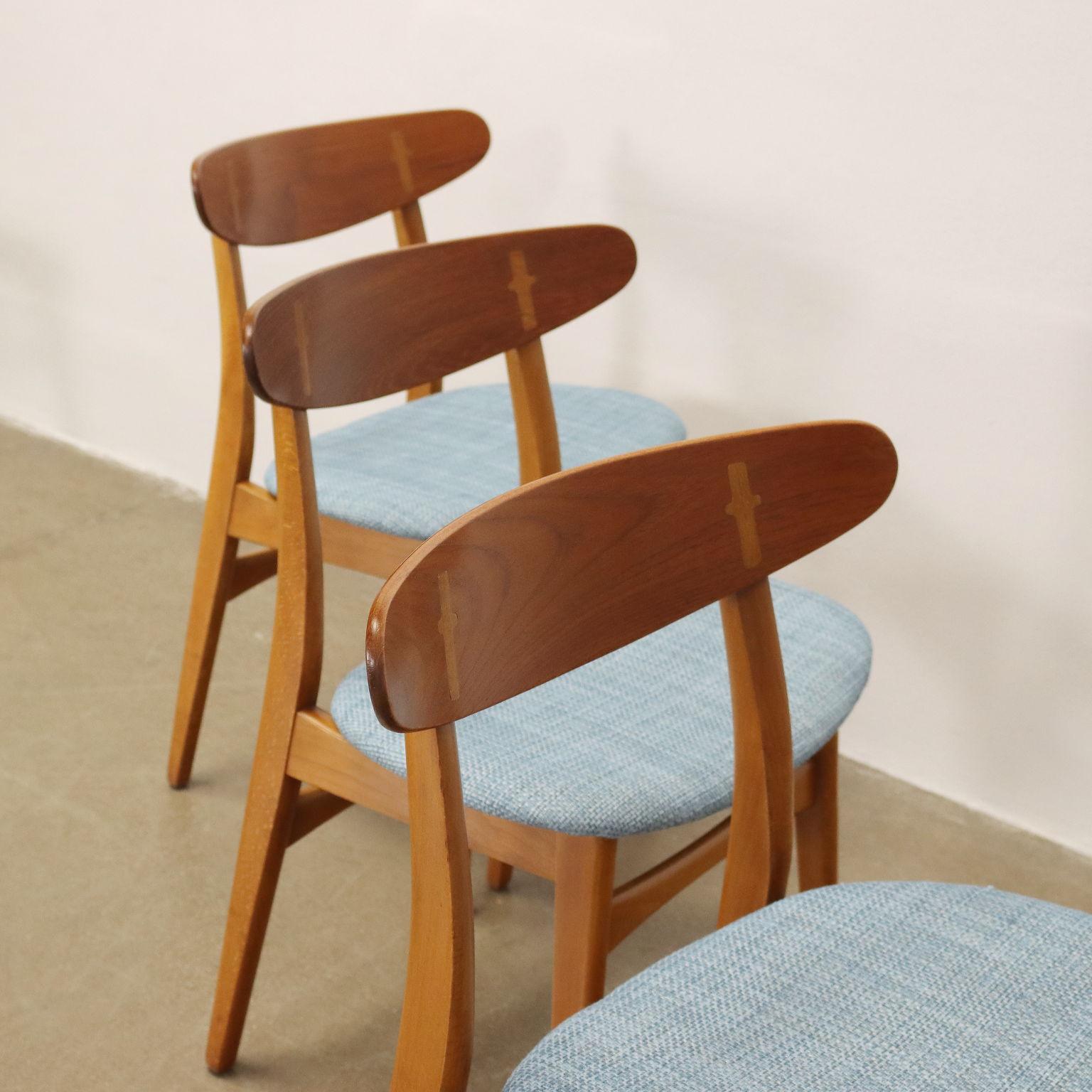 Mid-Century Modern Six 'CH30' Hans Wegner Chairs for Carl Hansen & Son, 1950s, 1960s