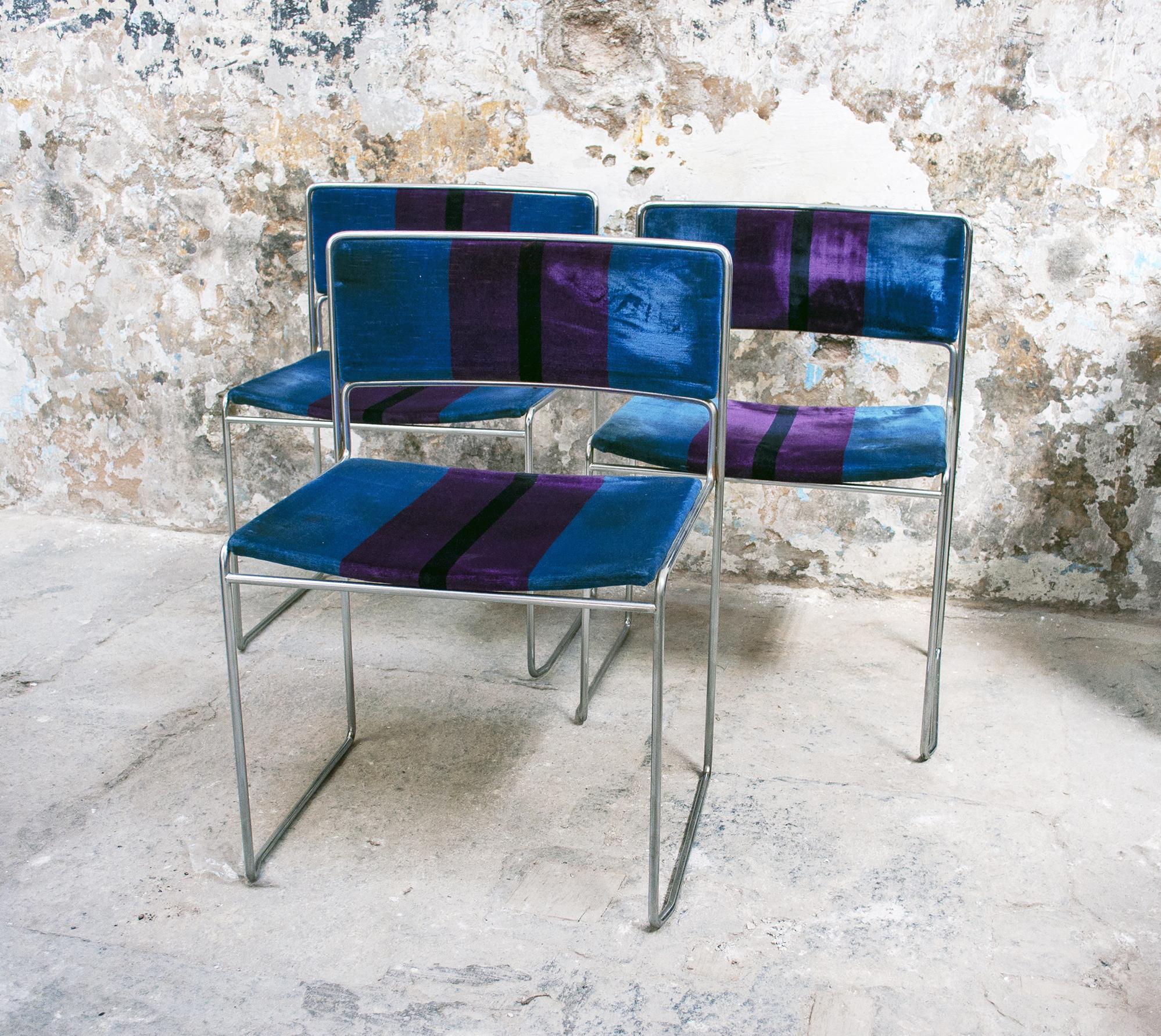 German Six chairs by Preben Fabricius & Jørgen Kastholm for Kill International, 1960 For Sale