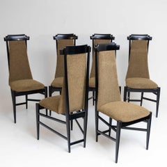 Six chairs by Sergio Rodrigues (Brazil, 1927-2014), Italy 1960s