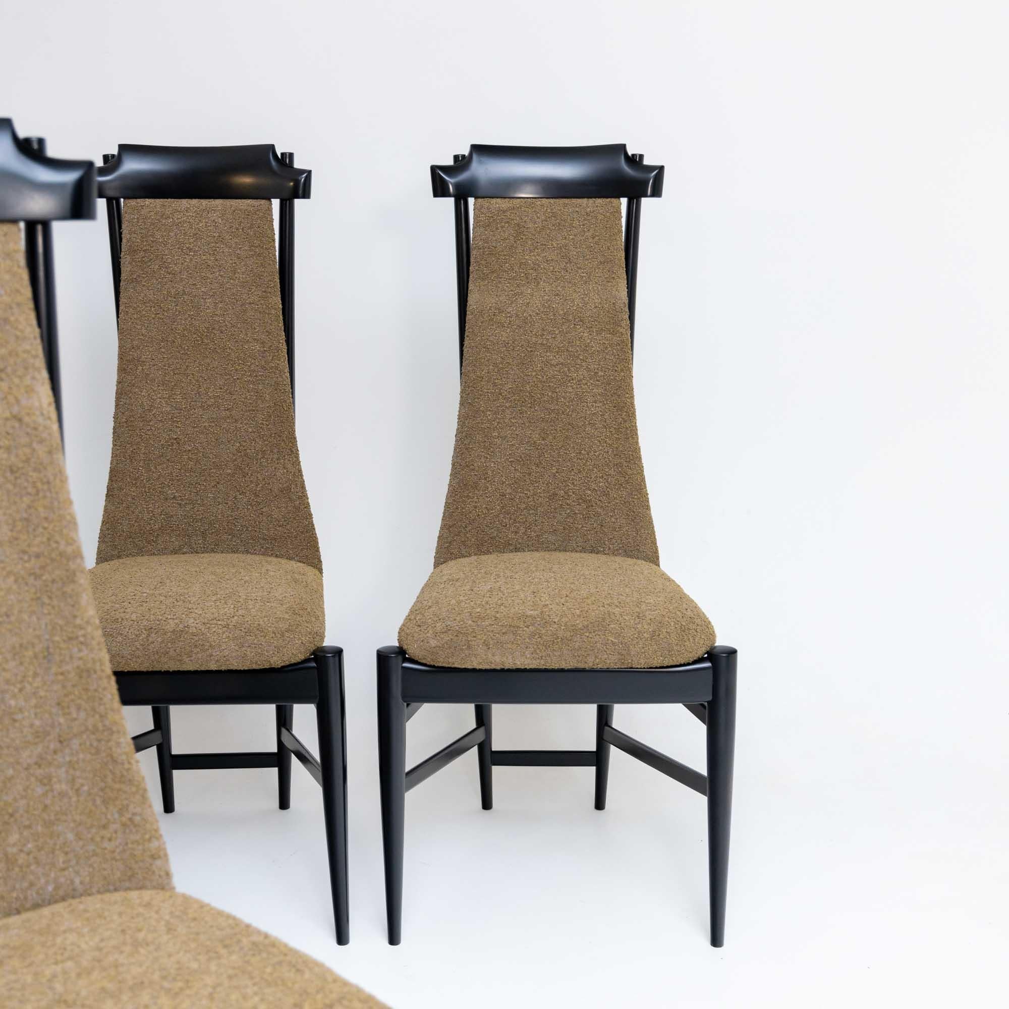 Mid-20th Century Six chairs by Sergio Rodrigues (Brazil, 1927-2014), Italy 1960s For Sale