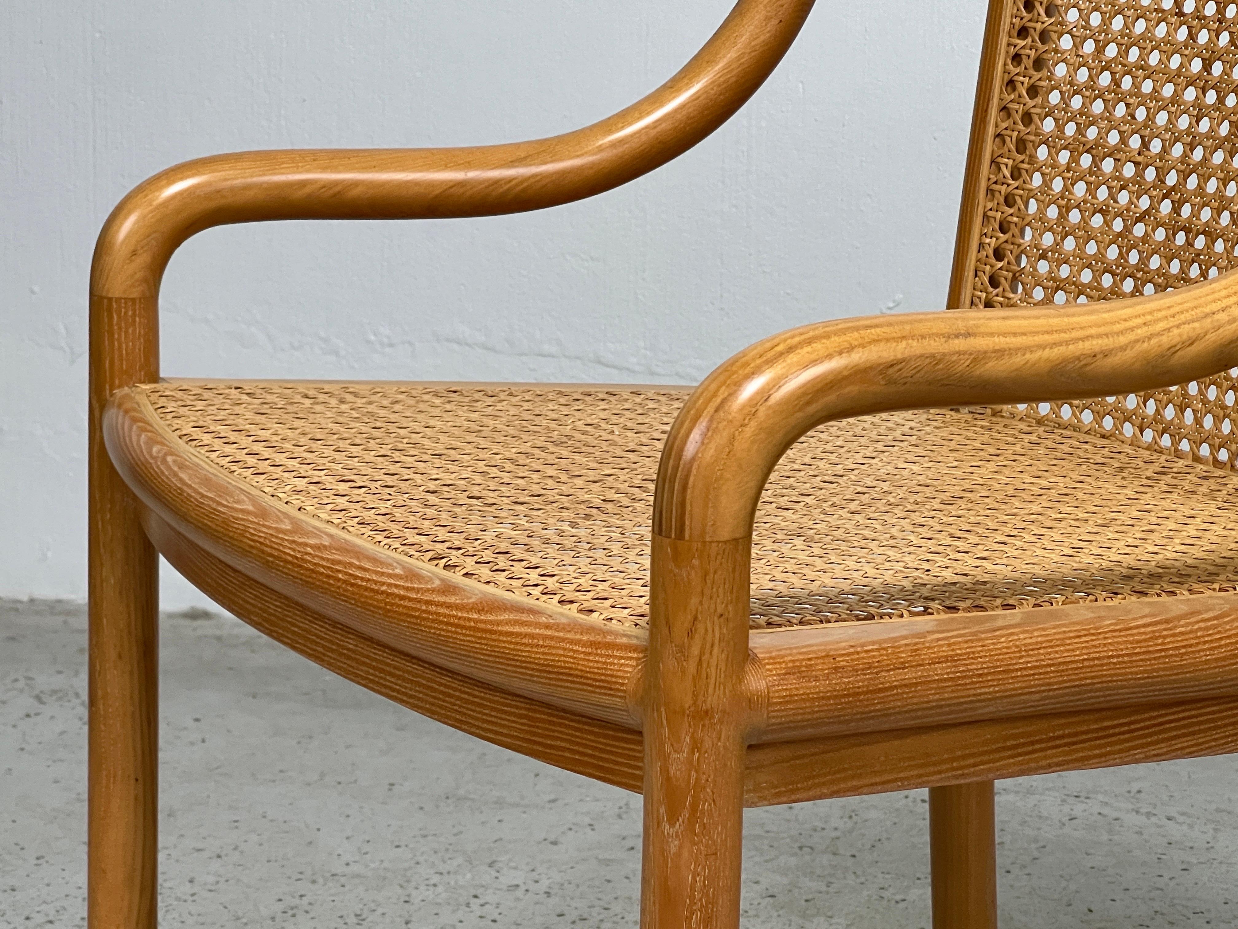 Six Chairs by Ward Bennett in Cane and Ash 6