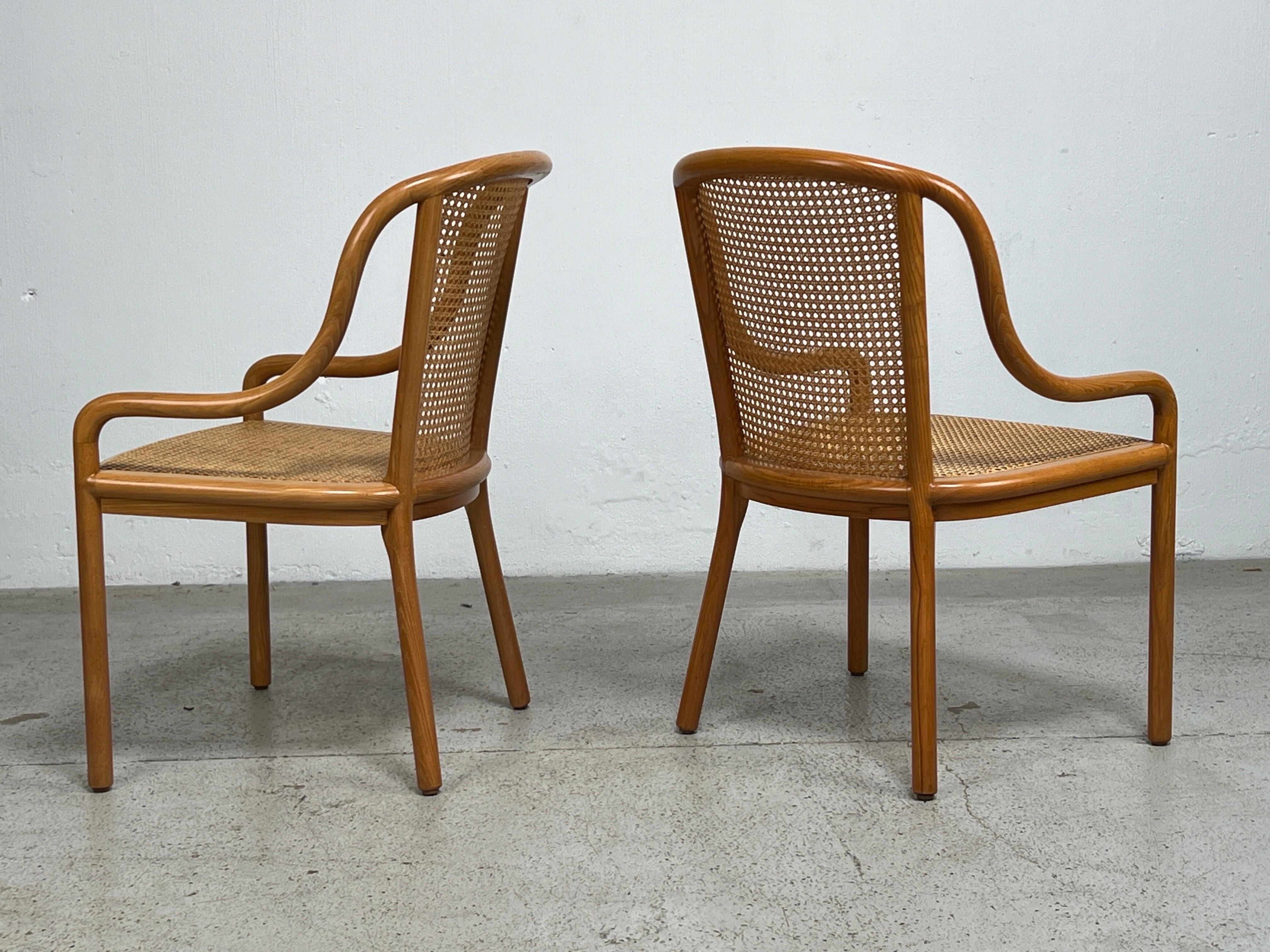 Six Chairs by Ward Bennett in Cane and Ash 8