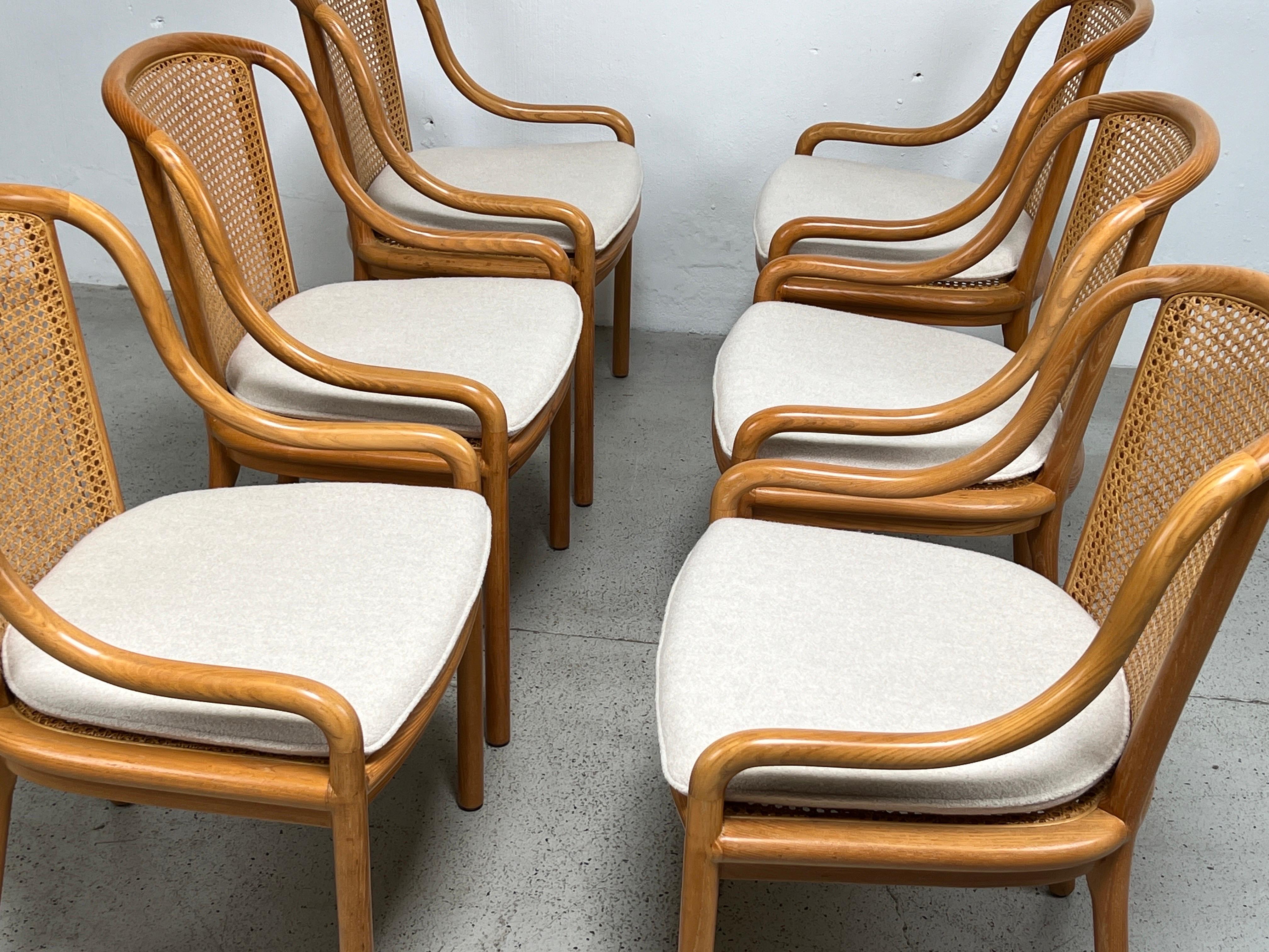 Six Chairs by Ward Bennett in Cane and Ash 13