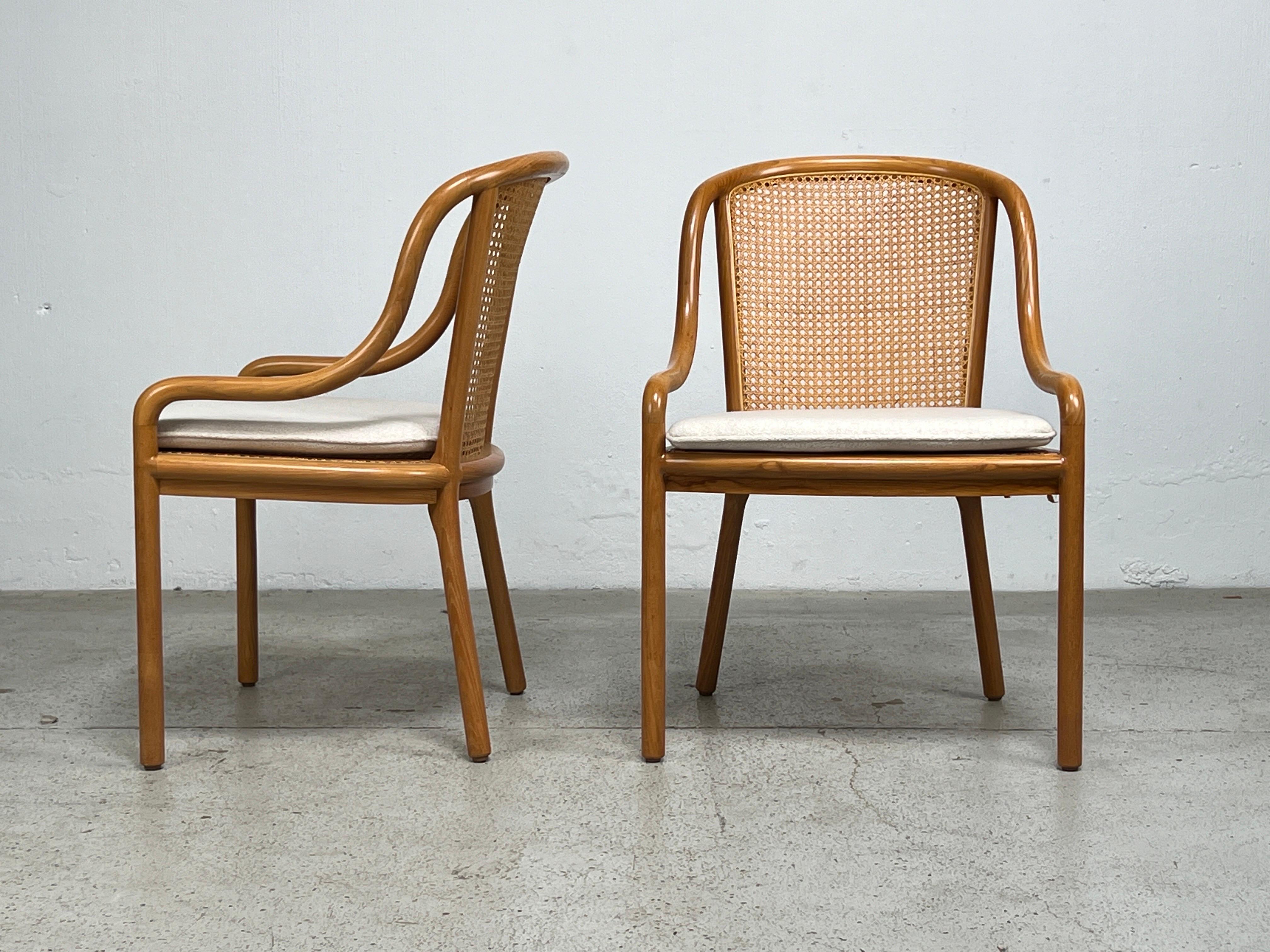 Six Chairs by Ward Bennett in Cane and Ash 1
