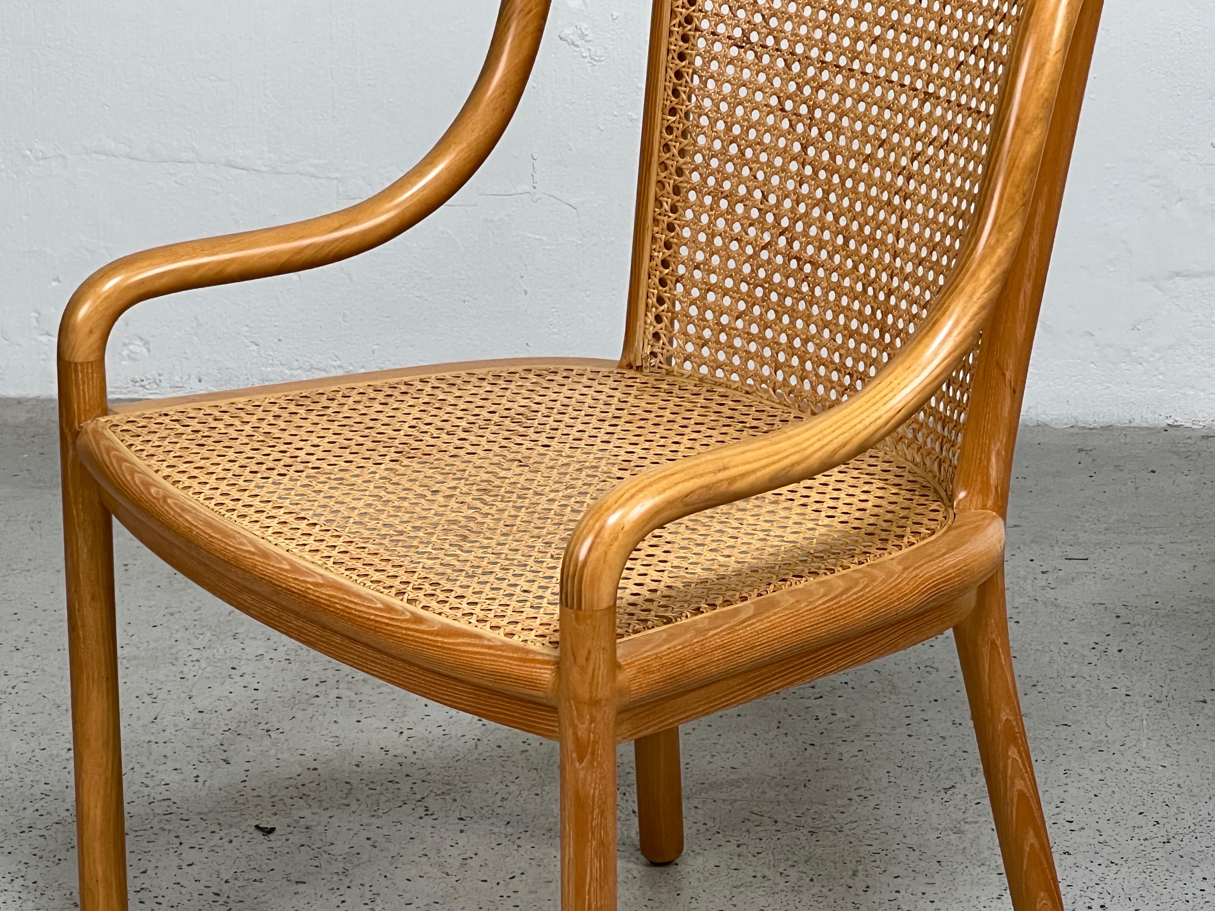 Six Chairs by Ward Bennett in Cane and Ash 4