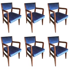 Six Chairs, Design Gio Ponti, 1950, Italy, Augustus Ship