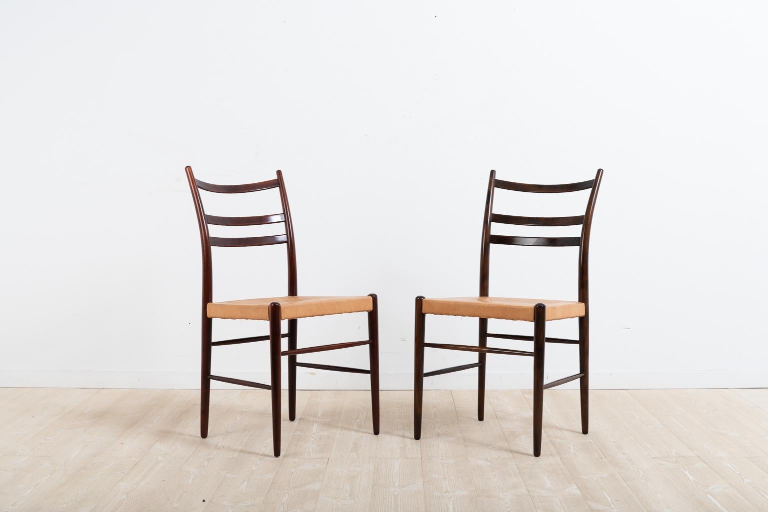 Six Chairs 'Gracell' by Yngve Ekström for Gemla In Good Condition In Kramfors, SE