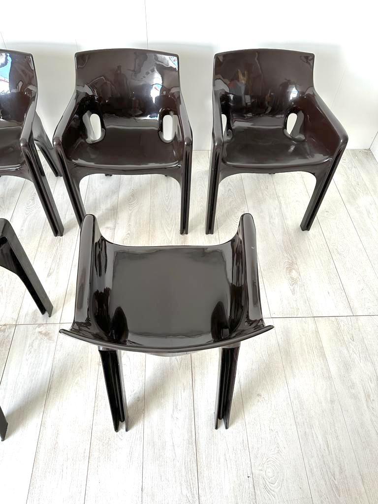 Plastic Six chairs mod. Gaudì for Artemide