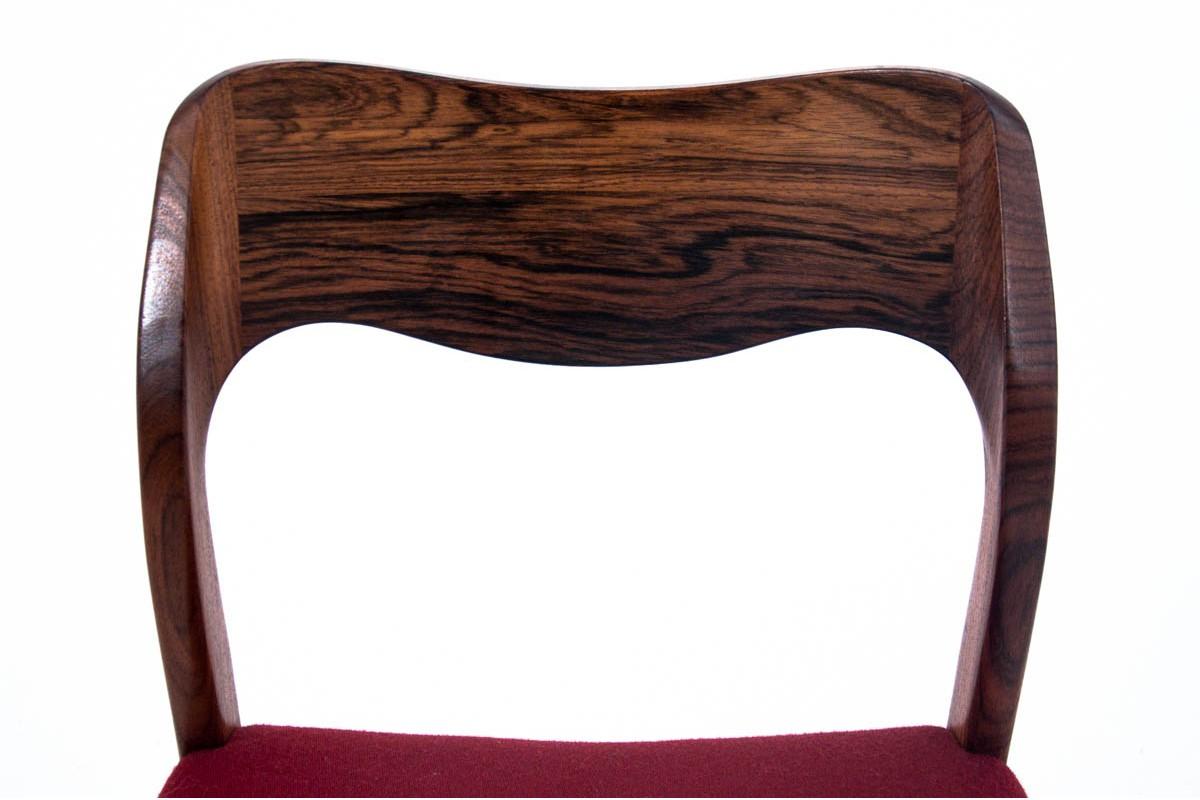 Six Chairs, Niels O. Møller, Model 71, Danish Design, 1960s 6