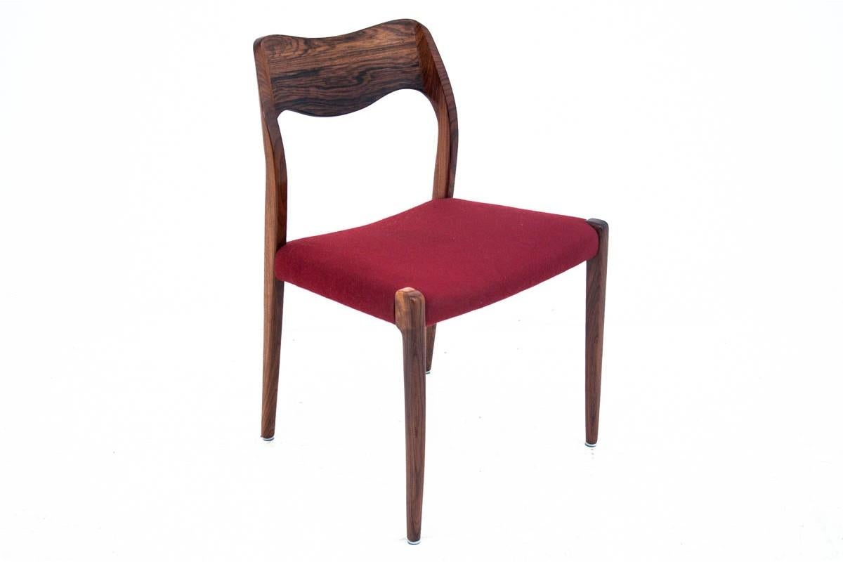 Six Chairs, Niels O. Møller, Model 71, Danish Design, 1960s 1
