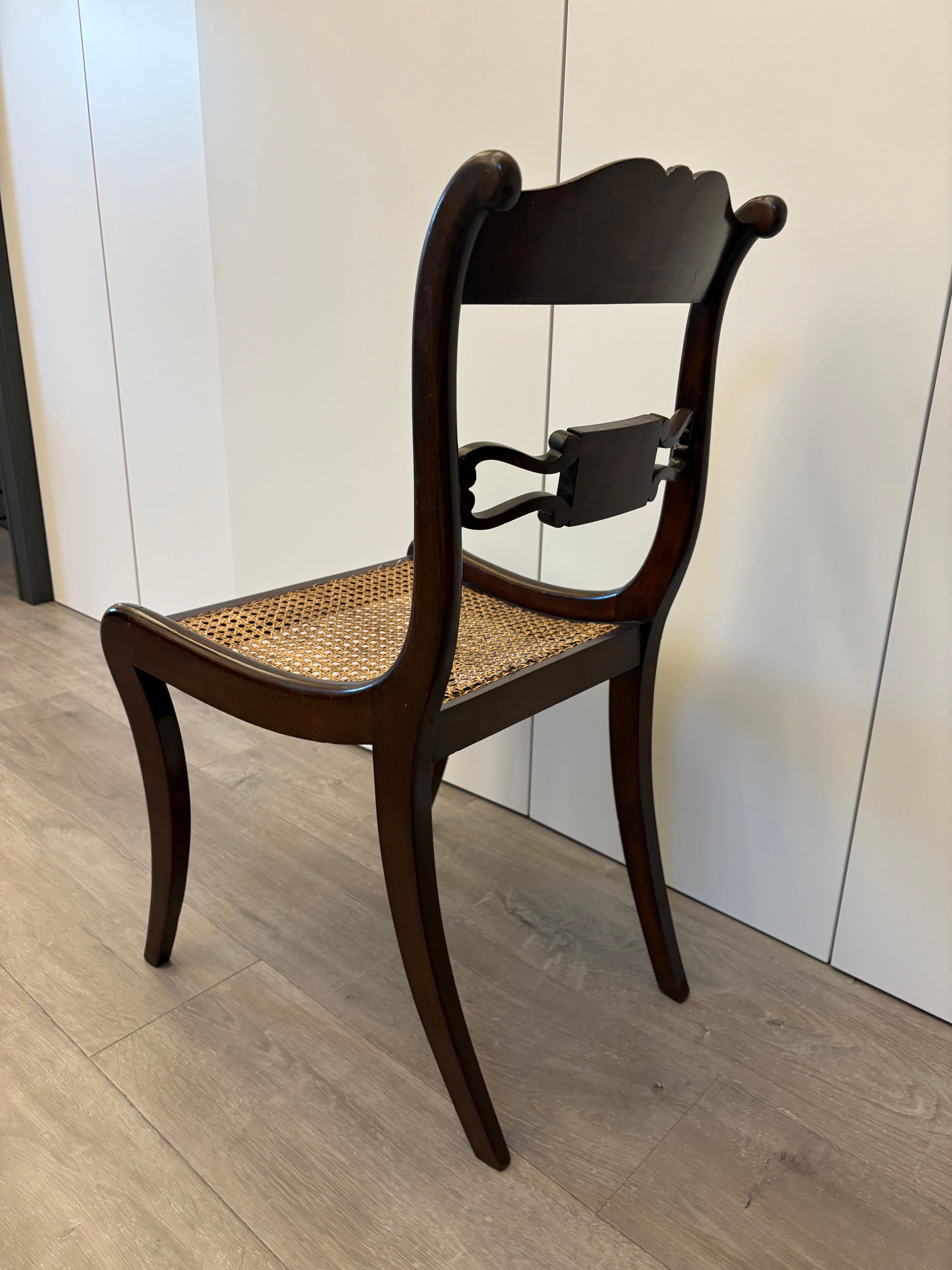 Britannique Six chaises Regency en vente