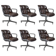 Used Six Charles Pollock Executive Desk Chair for Knoll