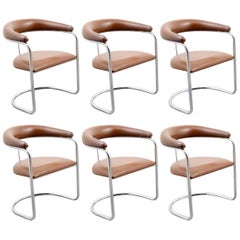 Six chaises à manger classiques Anton Lorenz pour Thonet