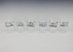 Six Clear Whiskey Bourbon Scotch or Rocks Glasses