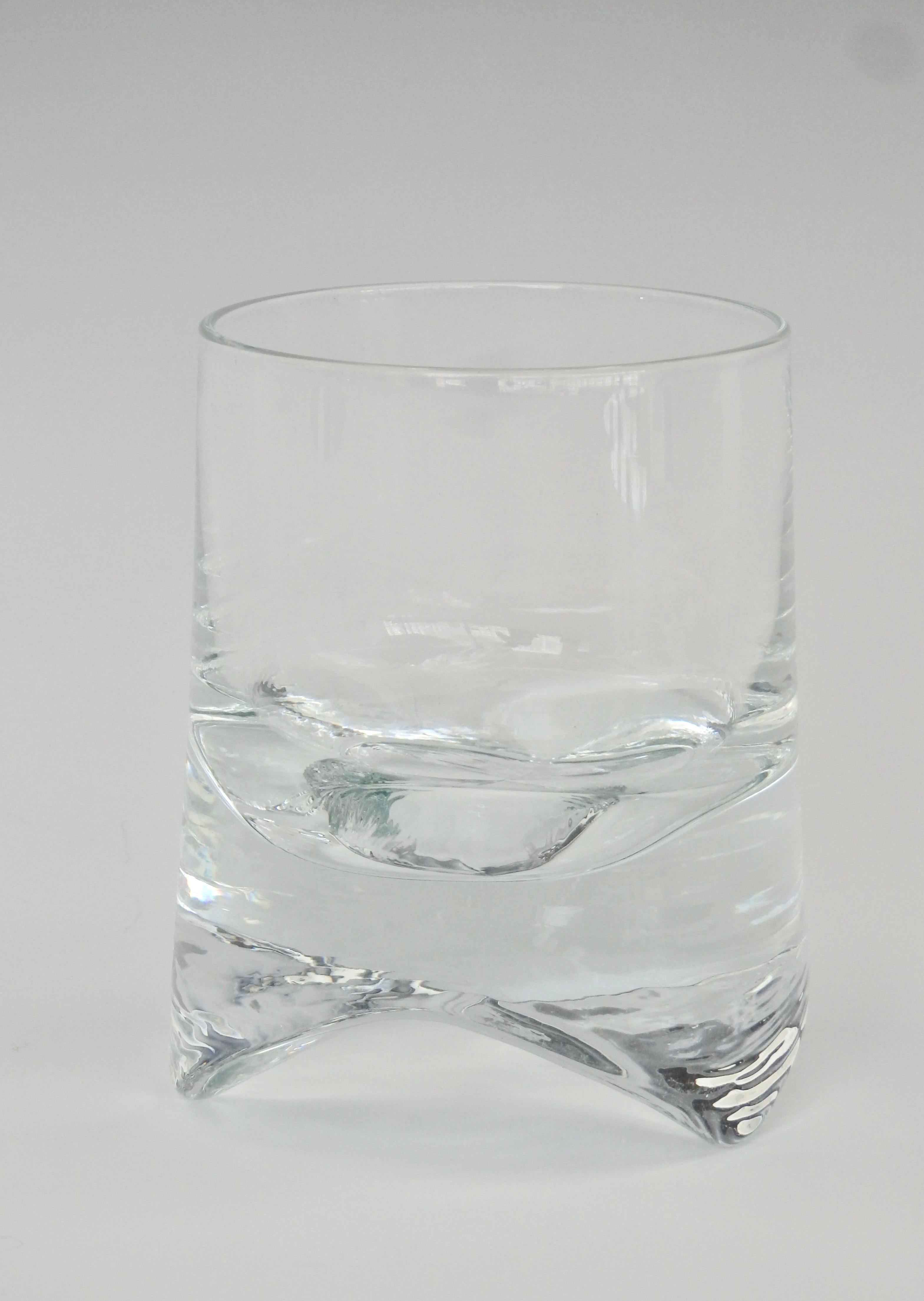 American Six Clear Whiskey Bourbon Scotch or Rocks Glasses For Sale