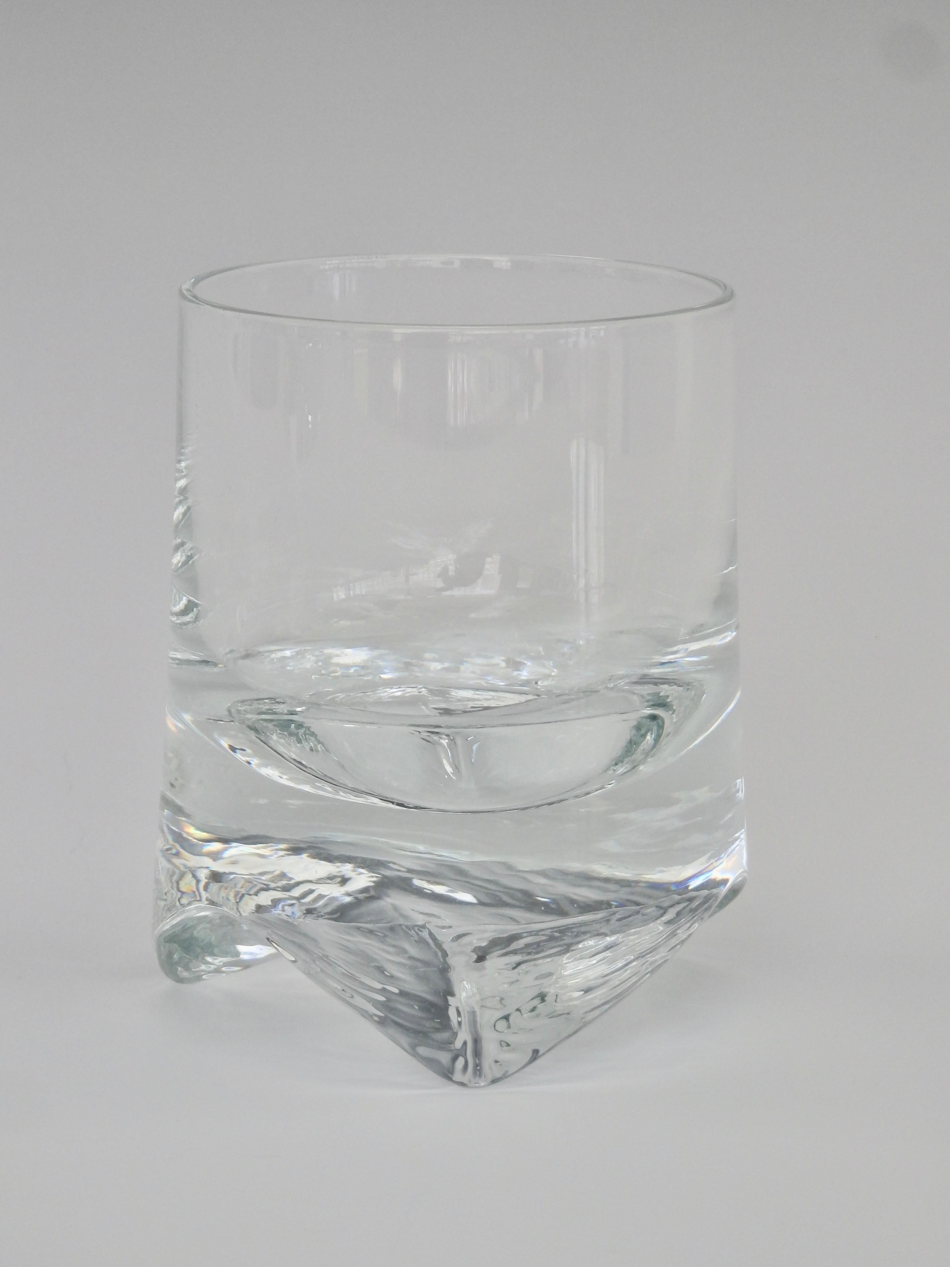 Six Clear Whiskey Bourbon Scotch or Rocks Glasses In Good Condition For Sale In Ferndale, MI