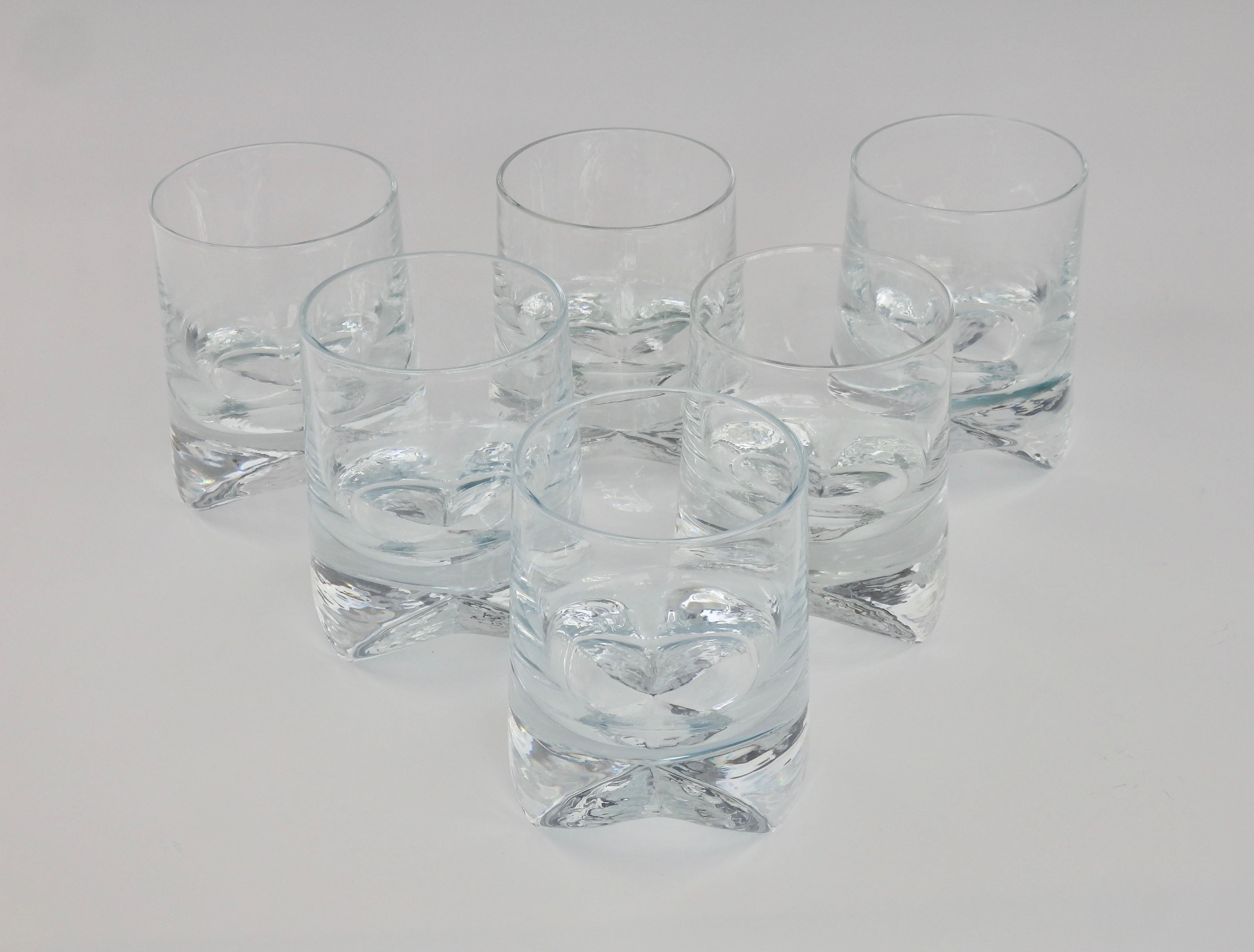 Six Clear Whiskey Bourbon Scotch or Rocks Glasses For Sale 2