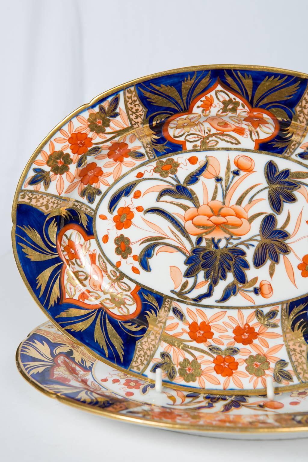 Hand-Painted Six Coalport Imari Platters