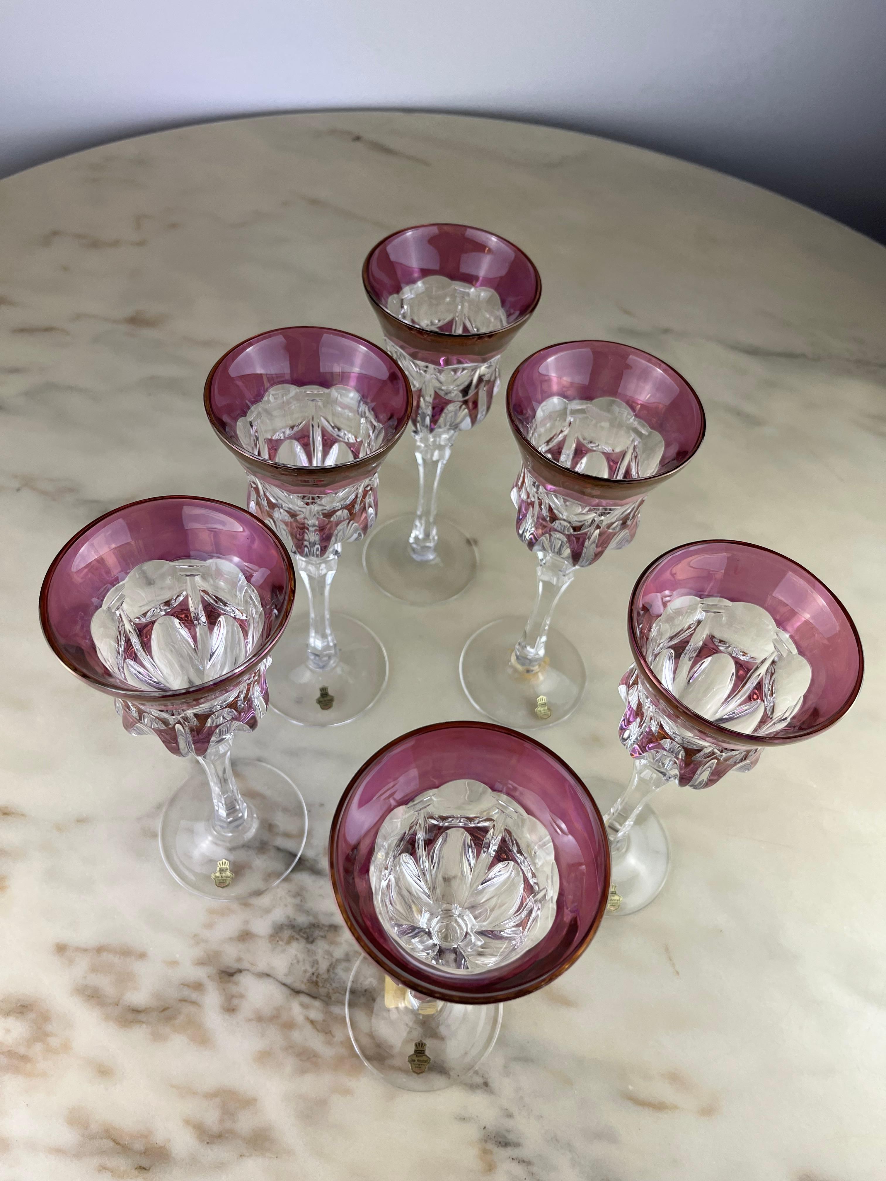1980s crystal glassware