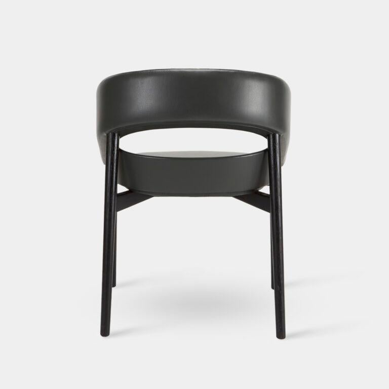 black leather dining room chairs