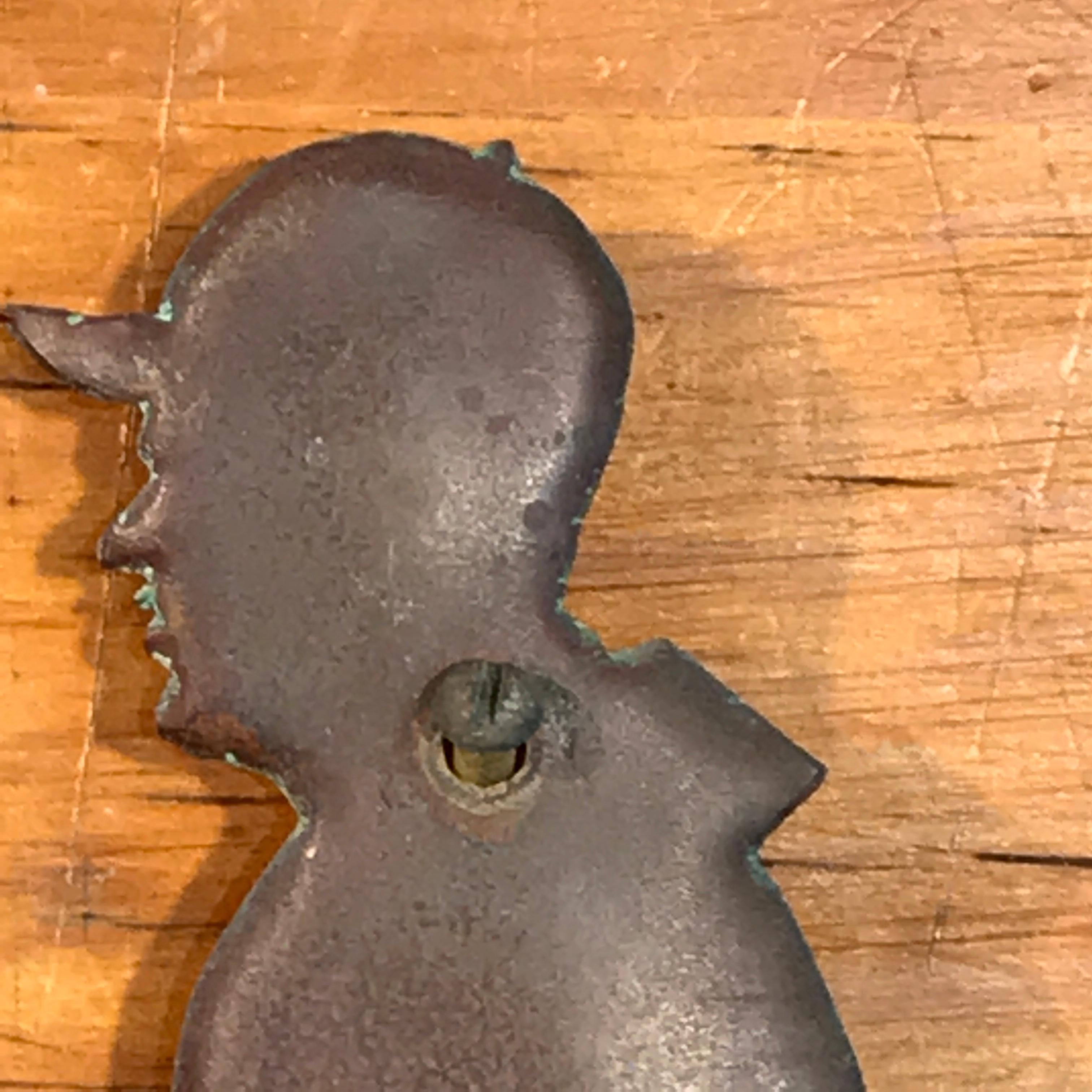 Sechs Wandskulpturen mit Jagdmotiv aus Kupfer und Fuchsmotiv im Stil von Wilhelm Hunt Diederich 1