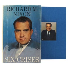 Six Crises by Richard Nixon, First Edition with Autopen Signature, 1962