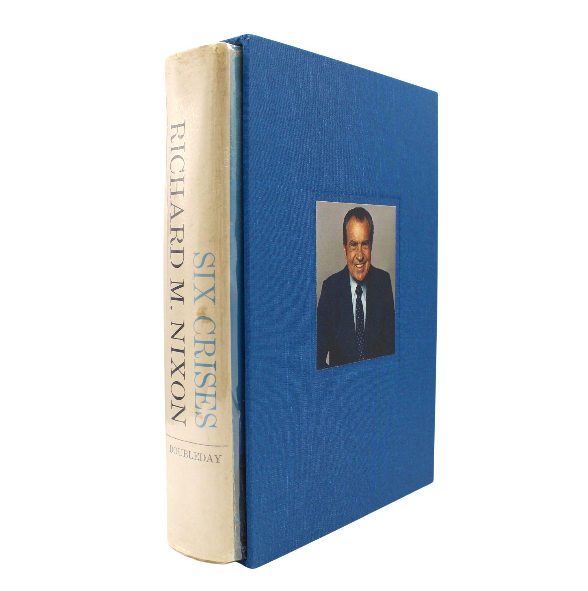 Mid-Century Modern Six Crises, Signed by Richard Nixon, First Edition, 1962 For Sale