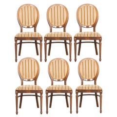 Six Danish 20th Century Louis XVI Style Dining Chairs