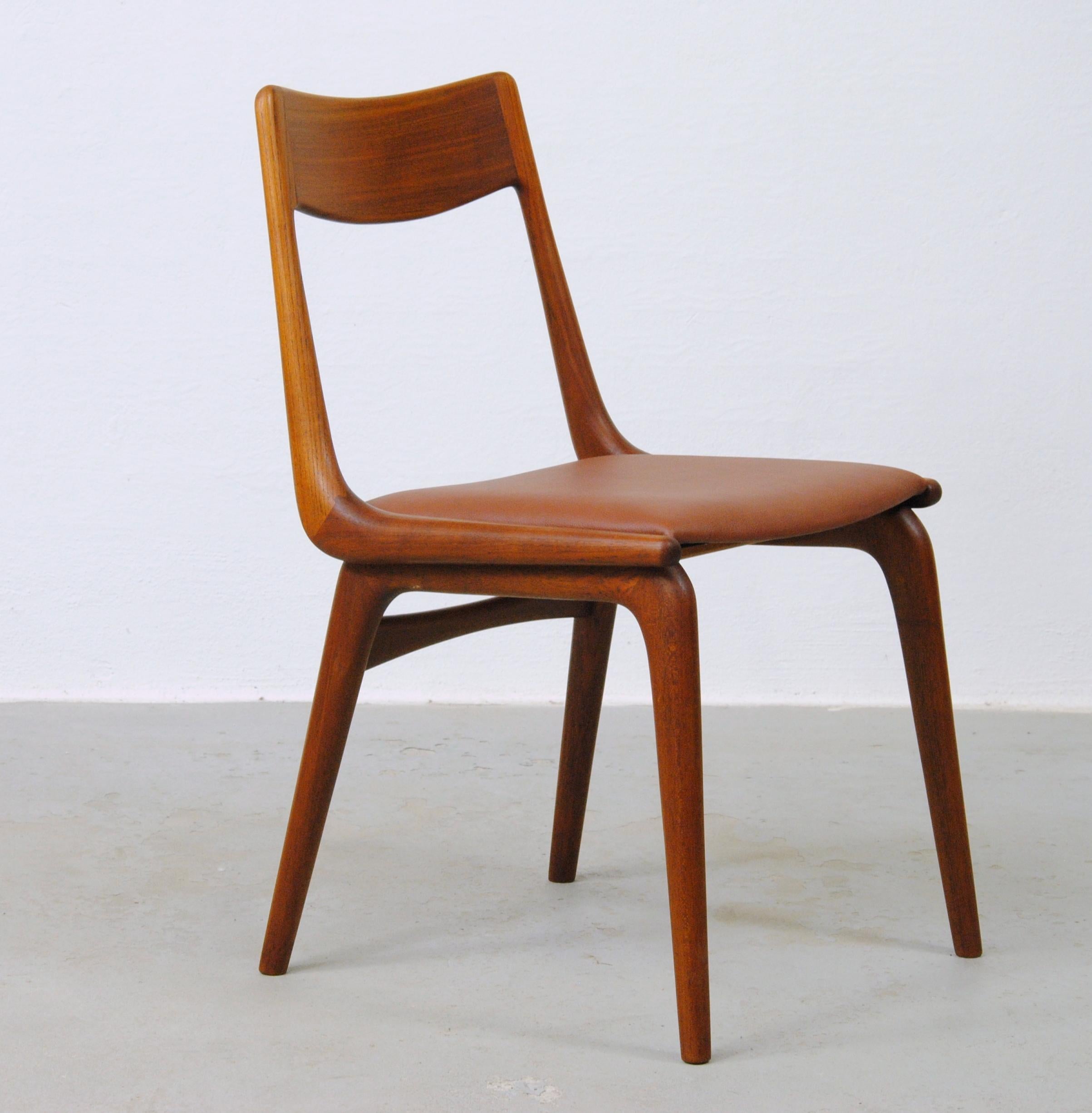 1950's Set of Six Fully Restored Danish Alfred Christensen Teak Dining Chairs  For Sale 5