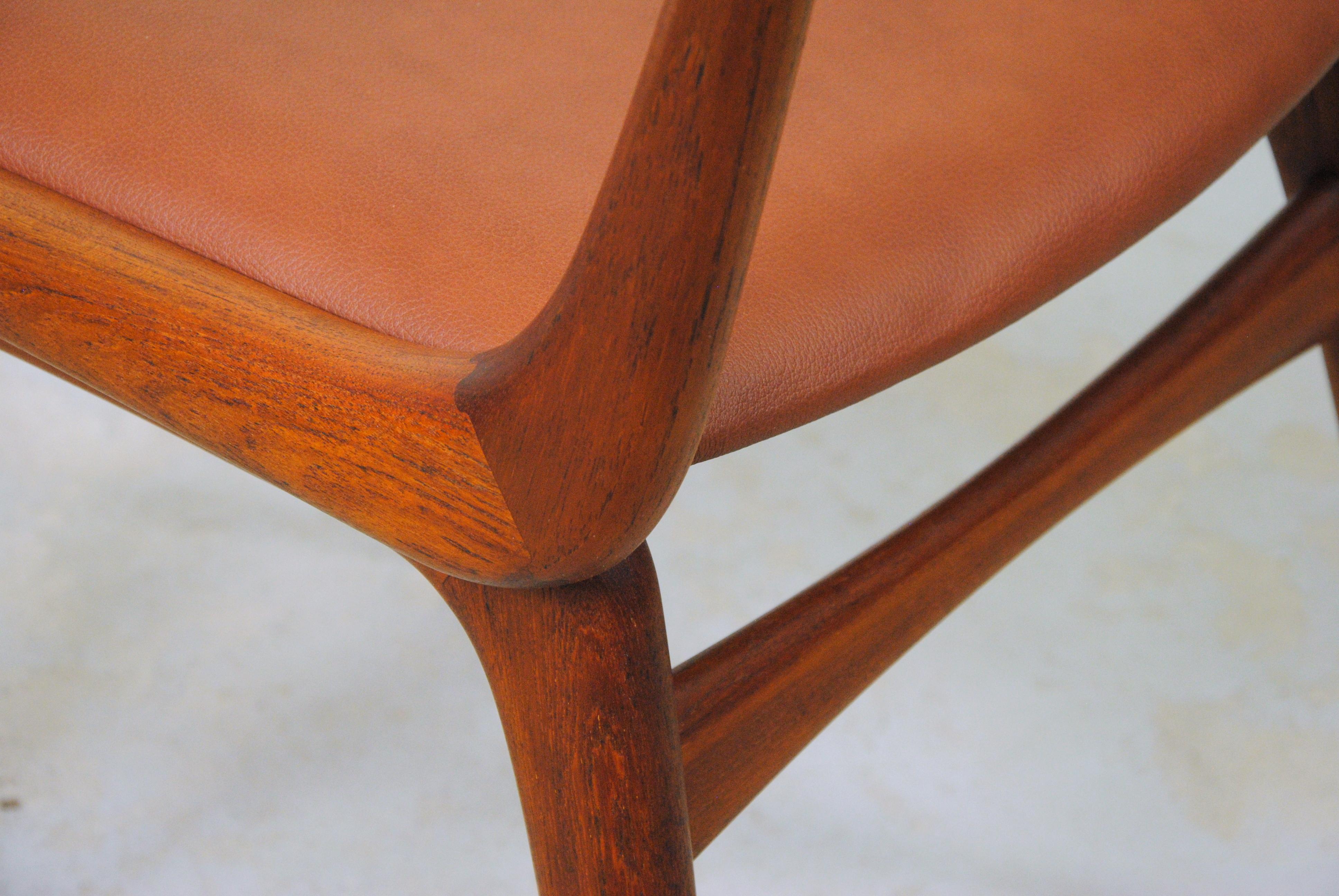 1950's Set of Six Fully Restored Danish Alfred Christensen Teak Dining Chairs  For Sale 7
