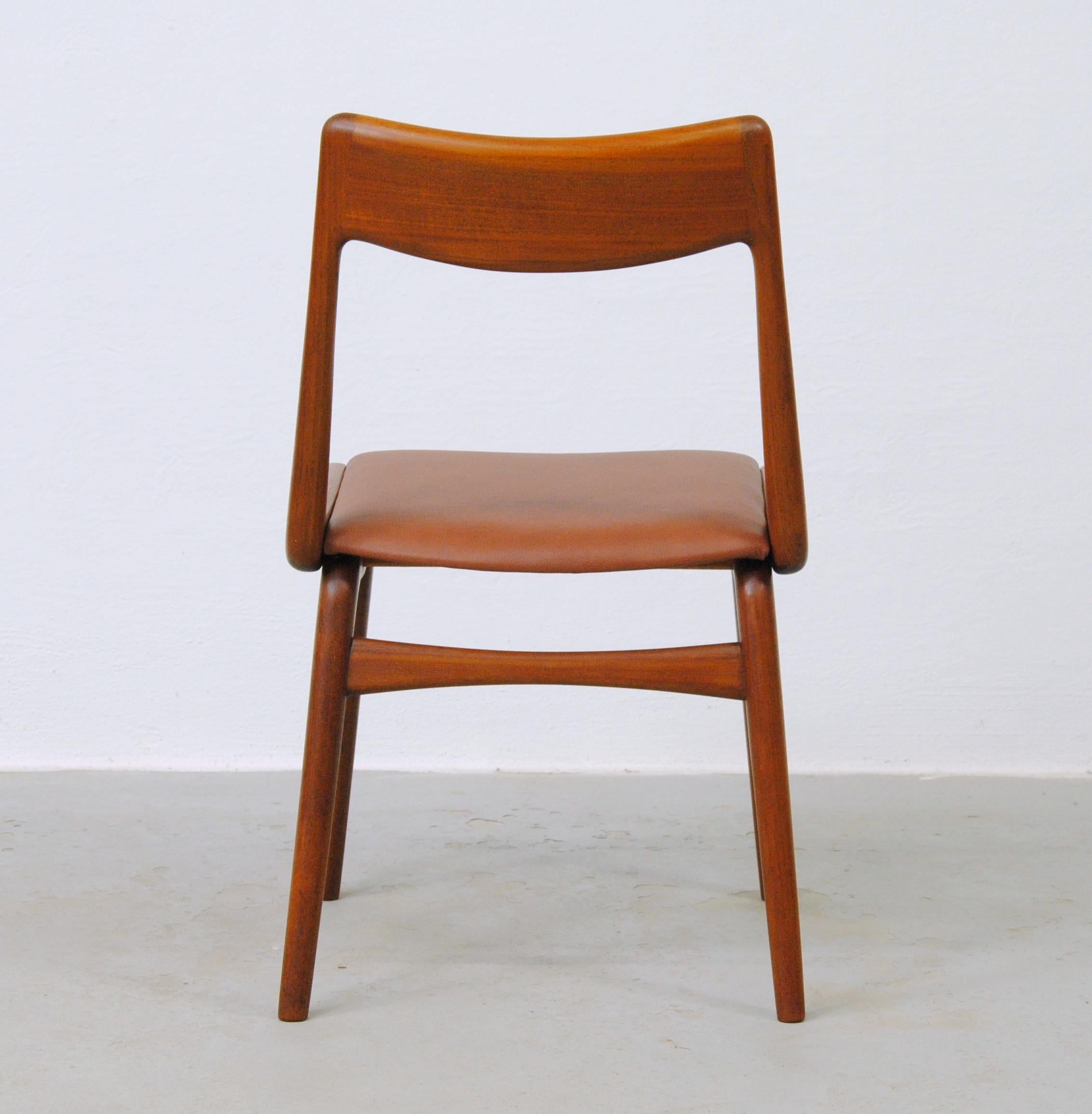 1950's Set of Six Fully Restored Danish Alfred Christensen Teak Dining Chairs  For Sale 2