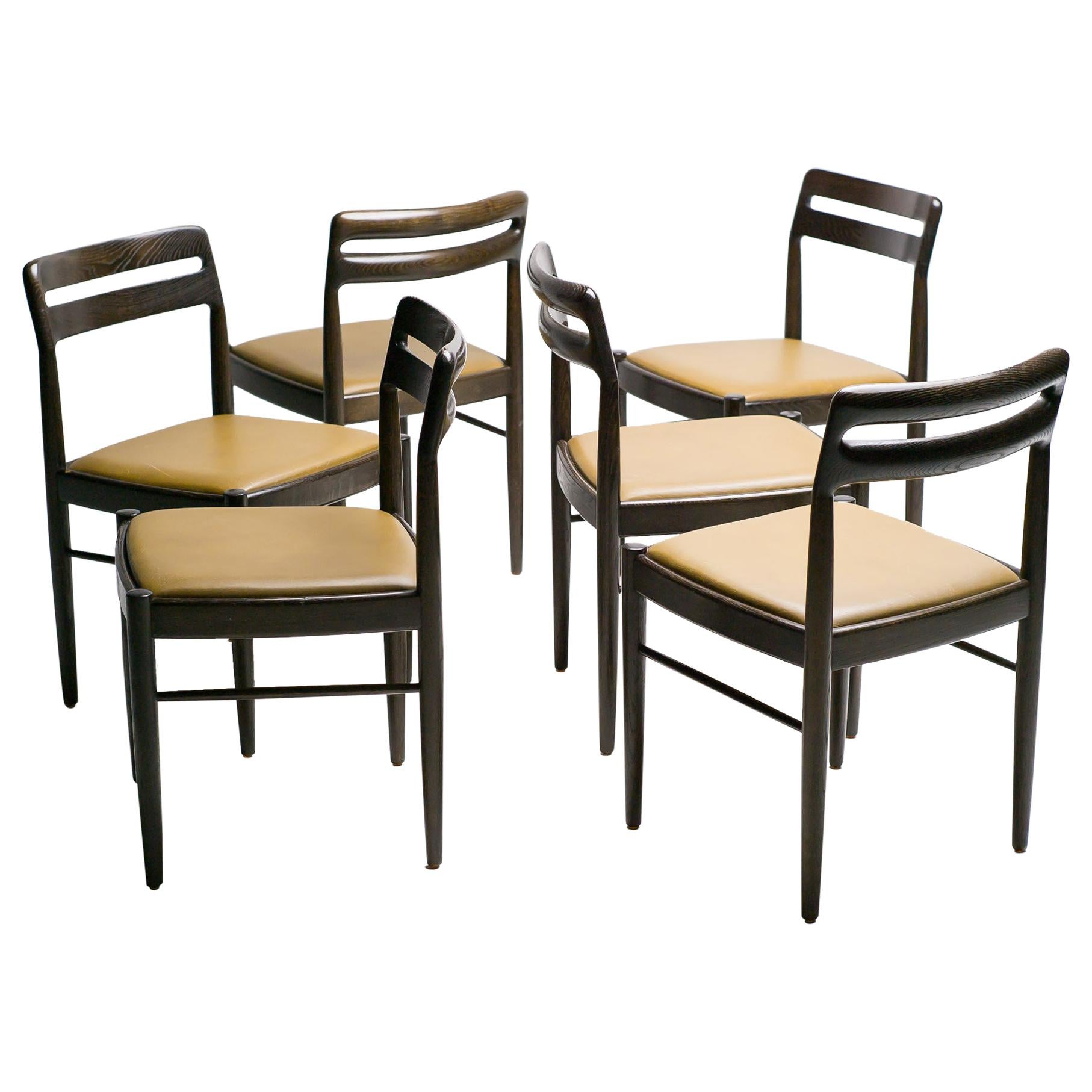 Six Danish Dining Chairs by H.W. Klein for Bramin Møbler