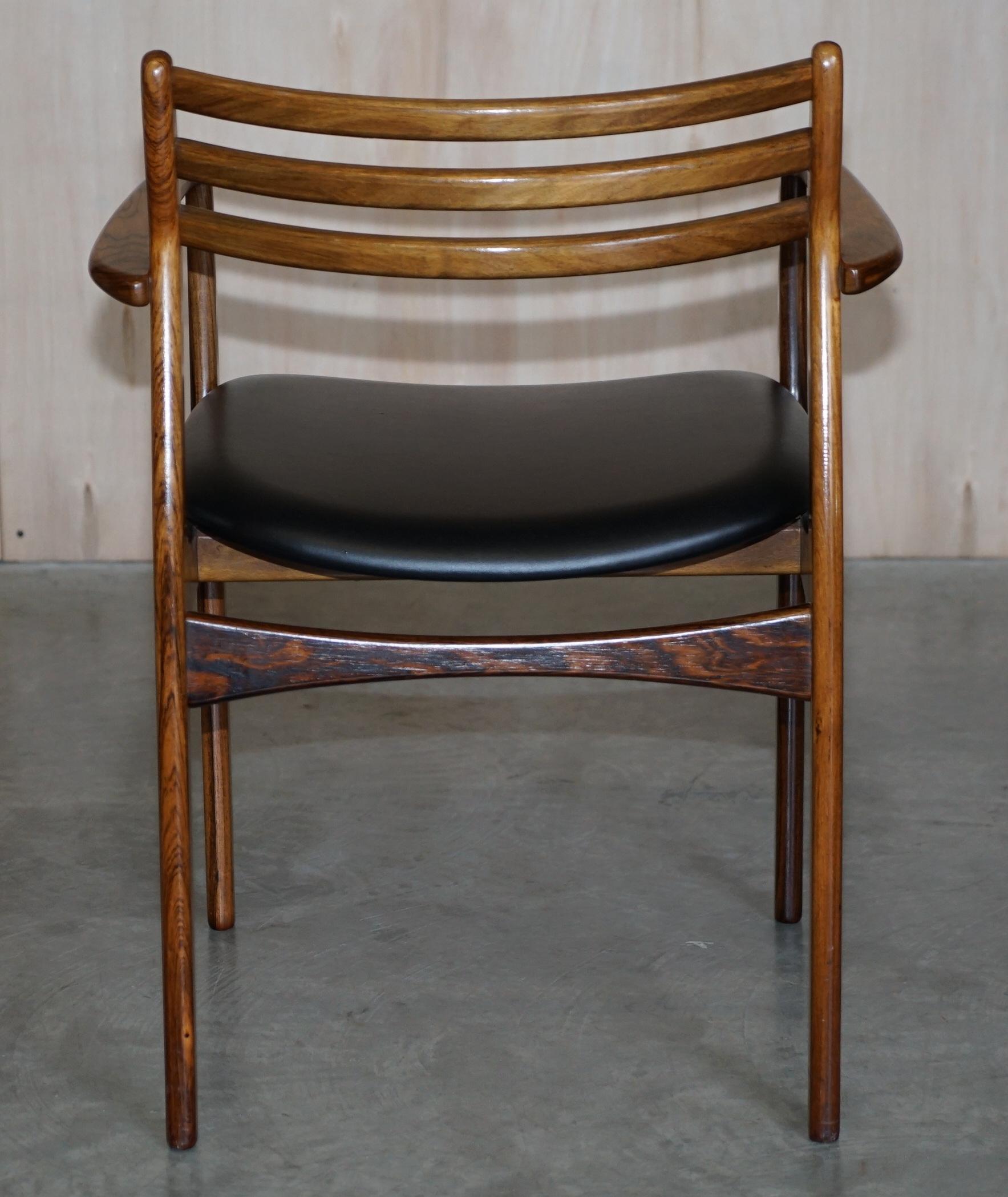 Six Danish Hardwood P.E Jorgensen Farso Stolefabrik Mid Century Dining Chairs 6 14